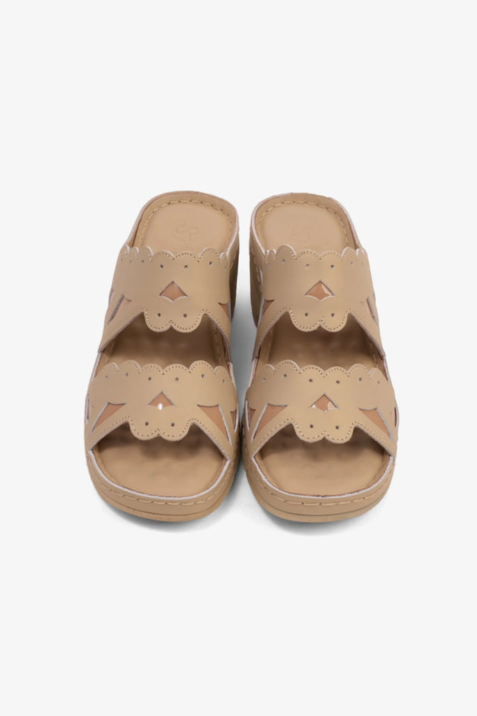 Comfort Plus Women's Open-Toe Cutout Sandals Beige LSDCPGG114