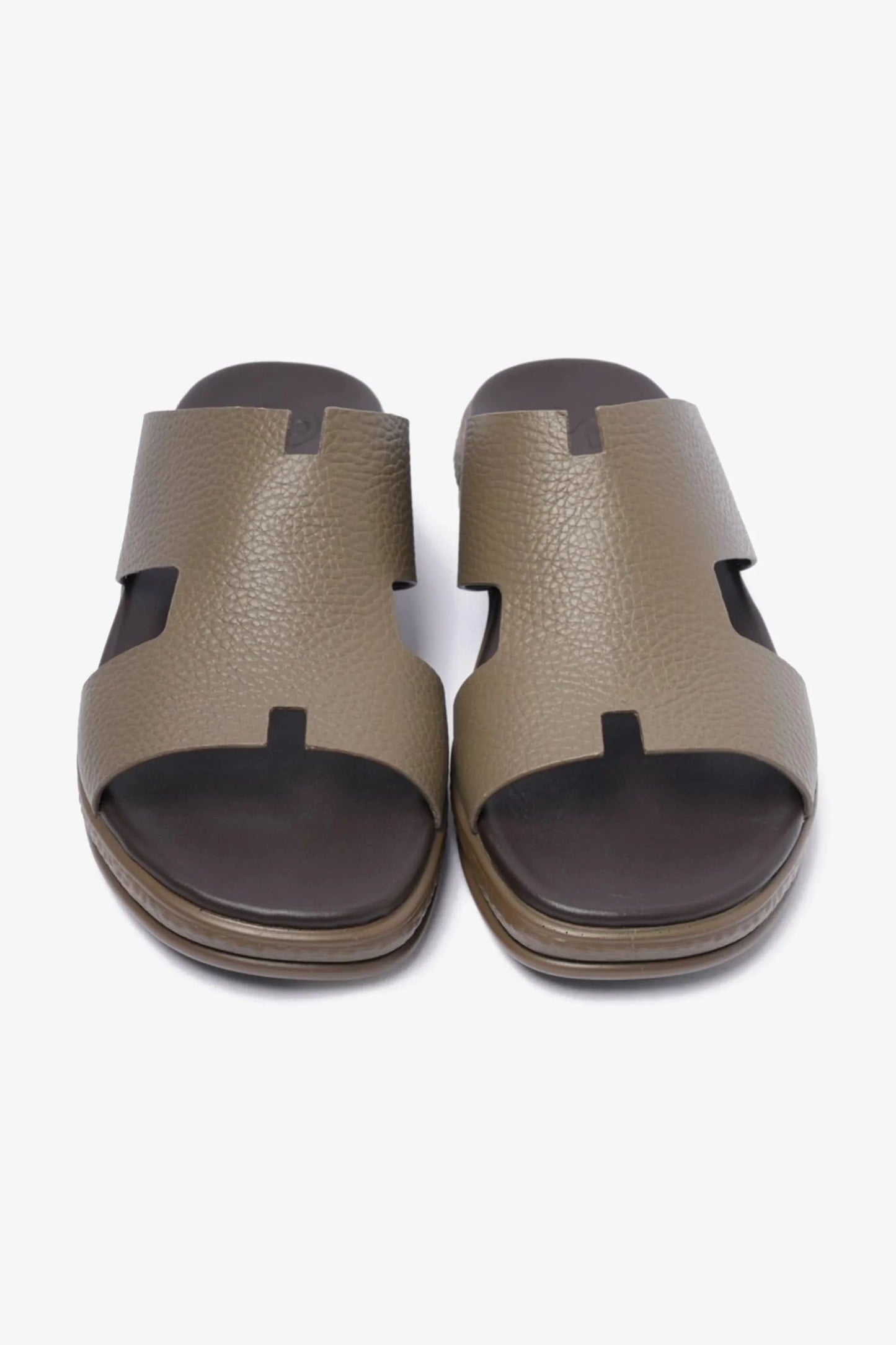 Comfort Plus Men's Classic Leather Arabic Sandals Truffle MSDCPD105