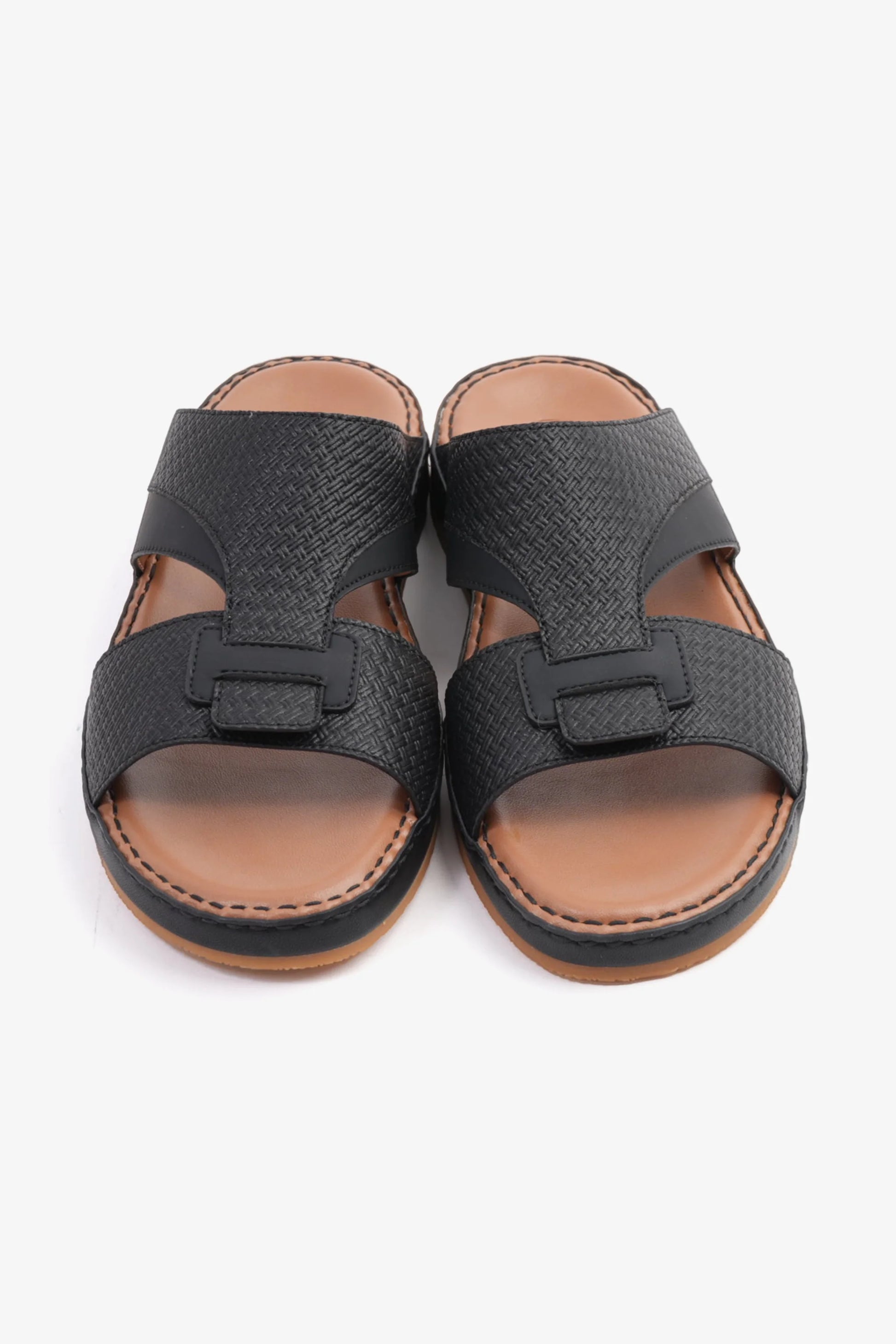 Comfort Plus Men's Genuine Leather Sandals Black CP3006