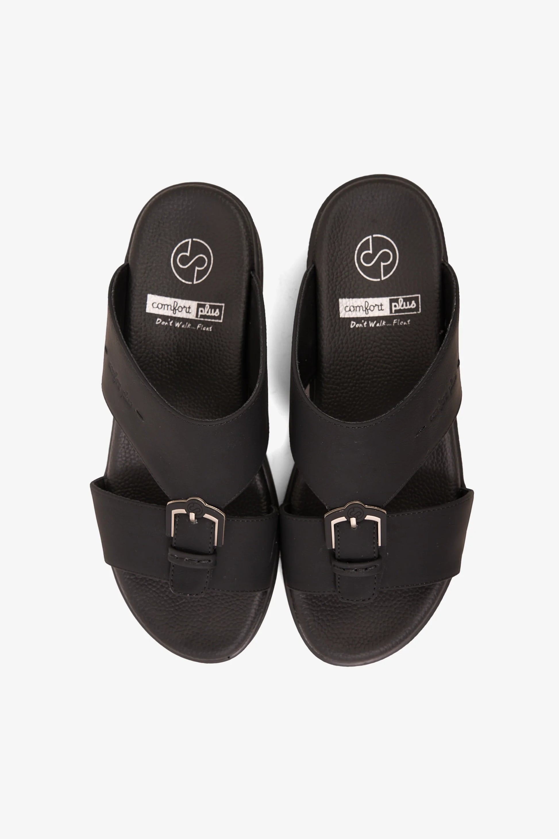 Comfort Plus Men's Infinity Step Arabic Sandals Black MSDGBCPRS101