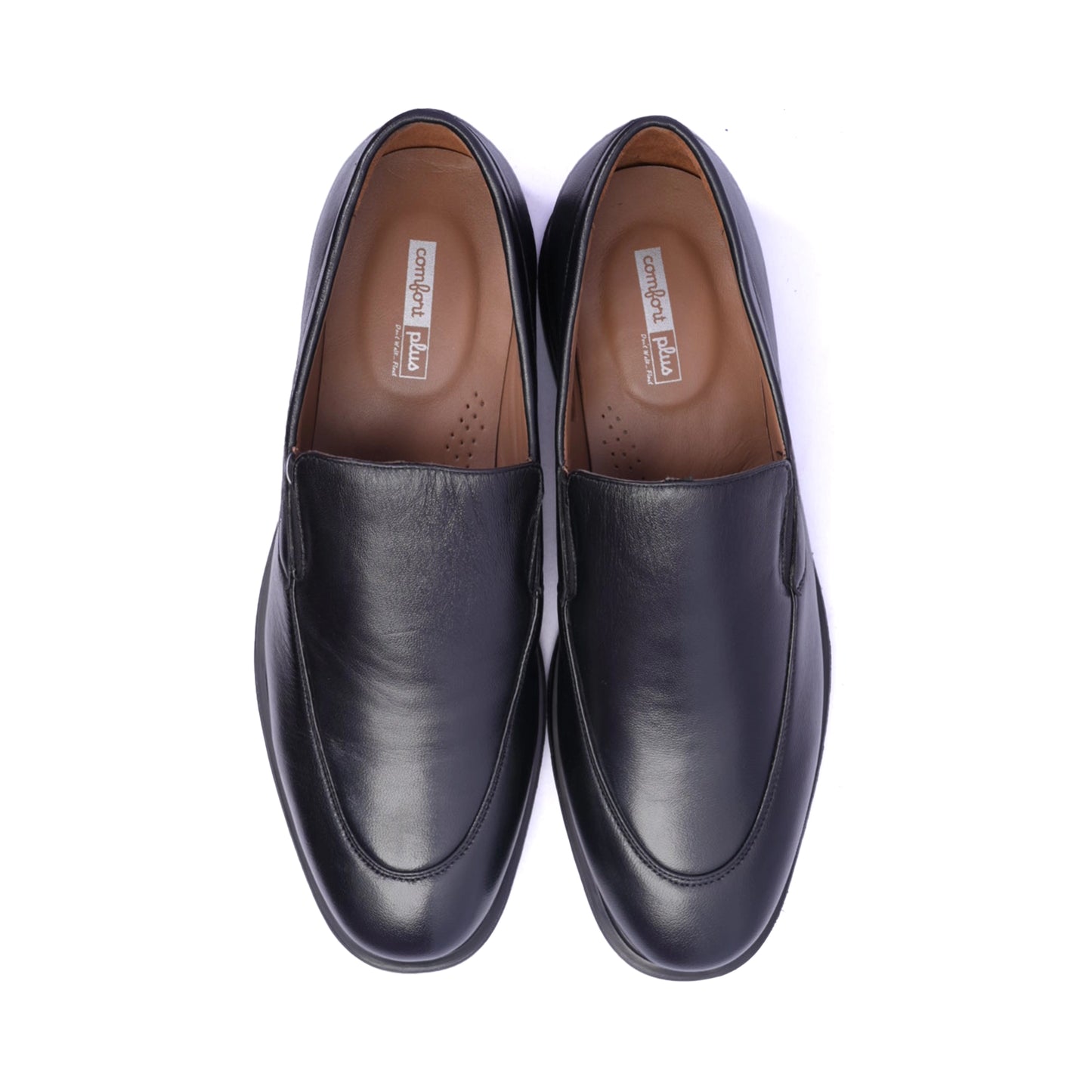 Comfort Plus Classic Penny Loafers Black