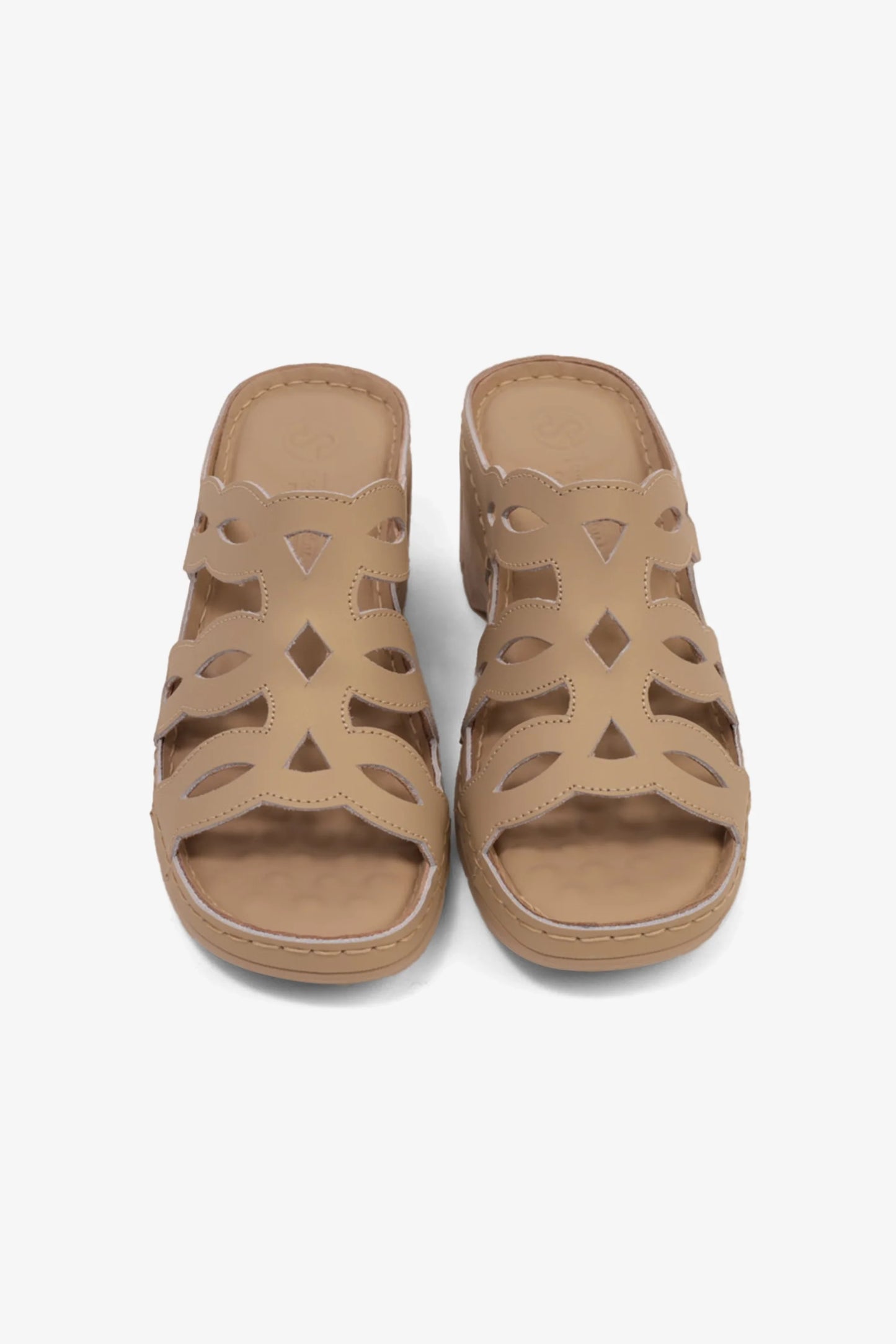 Comfort Plus Women's Cushioned Sandals Beige GG116