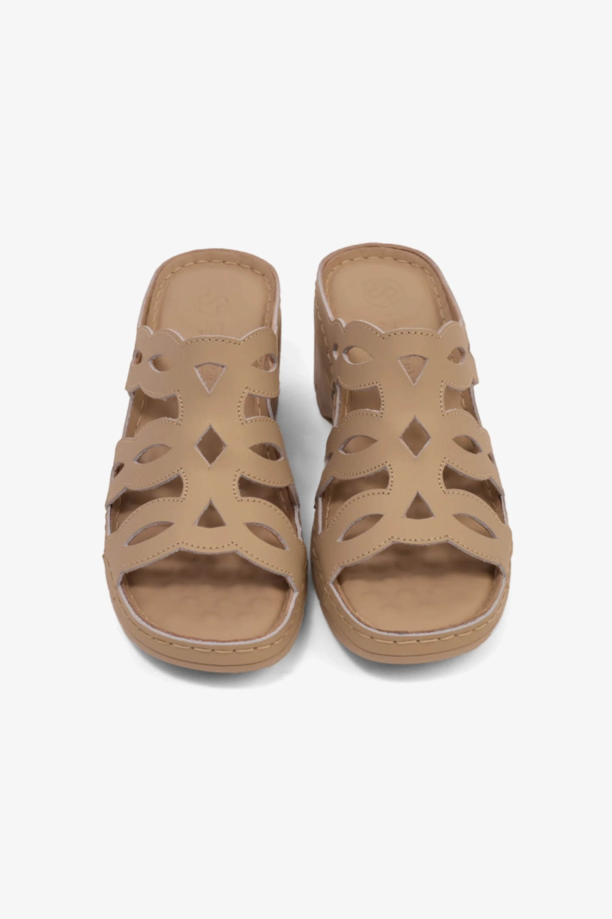 Comfort Plus Women's Cushioned Sandals Beige GG116