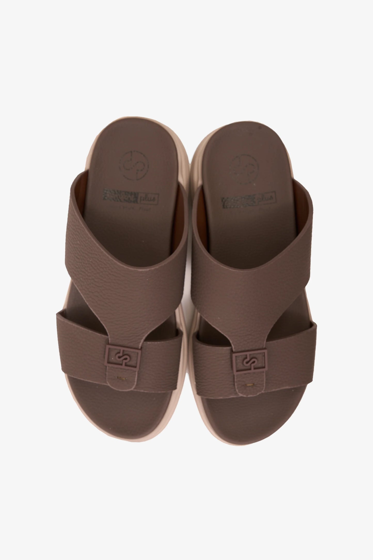 Comfort Plus Men's Signature Step Arabic Sandals Coffee MSDGBCPDN106