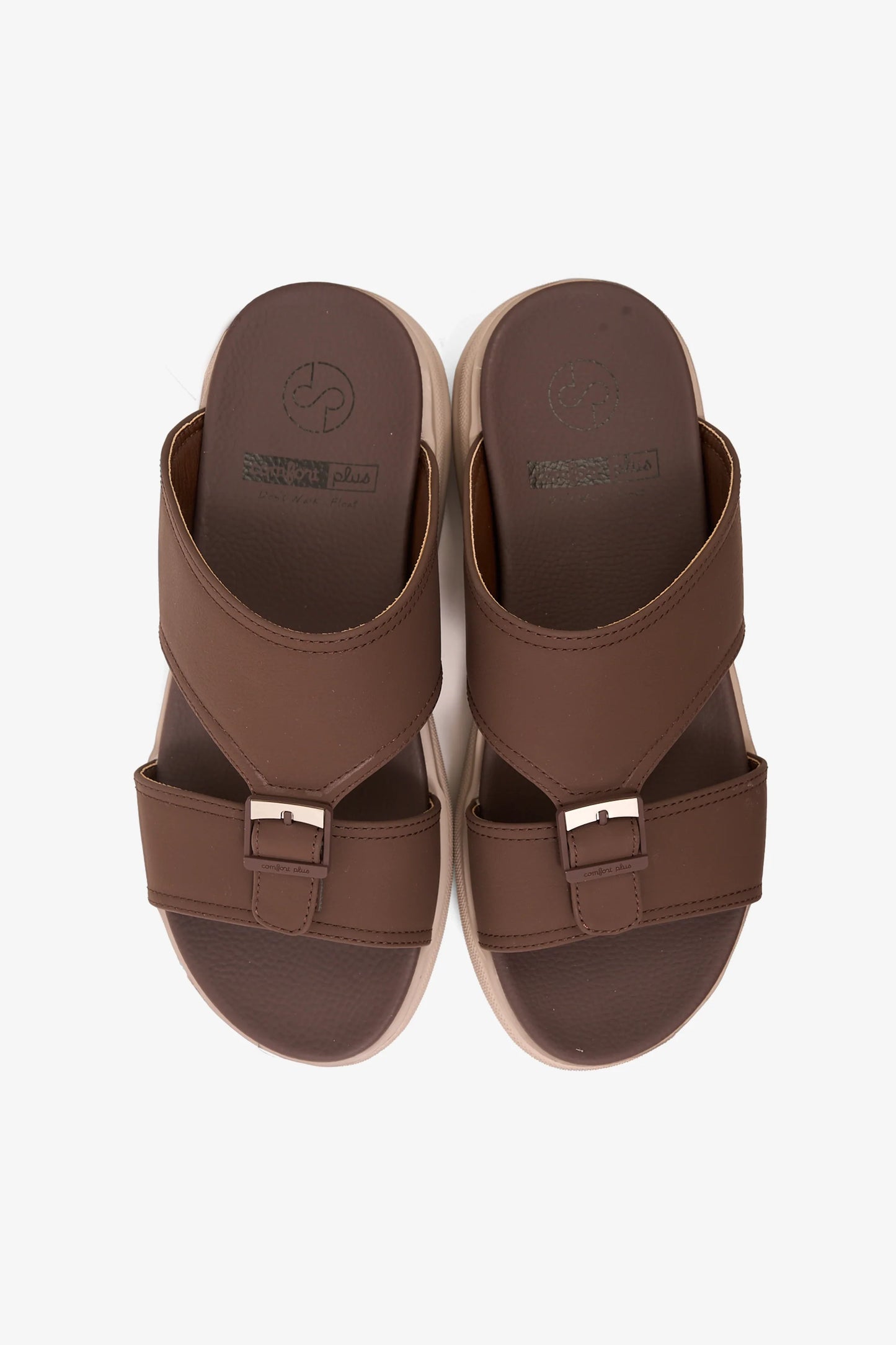 Comfort Plus Men's Infinite Comfort Arabic Sandals Coffee MSDGBCPDN102