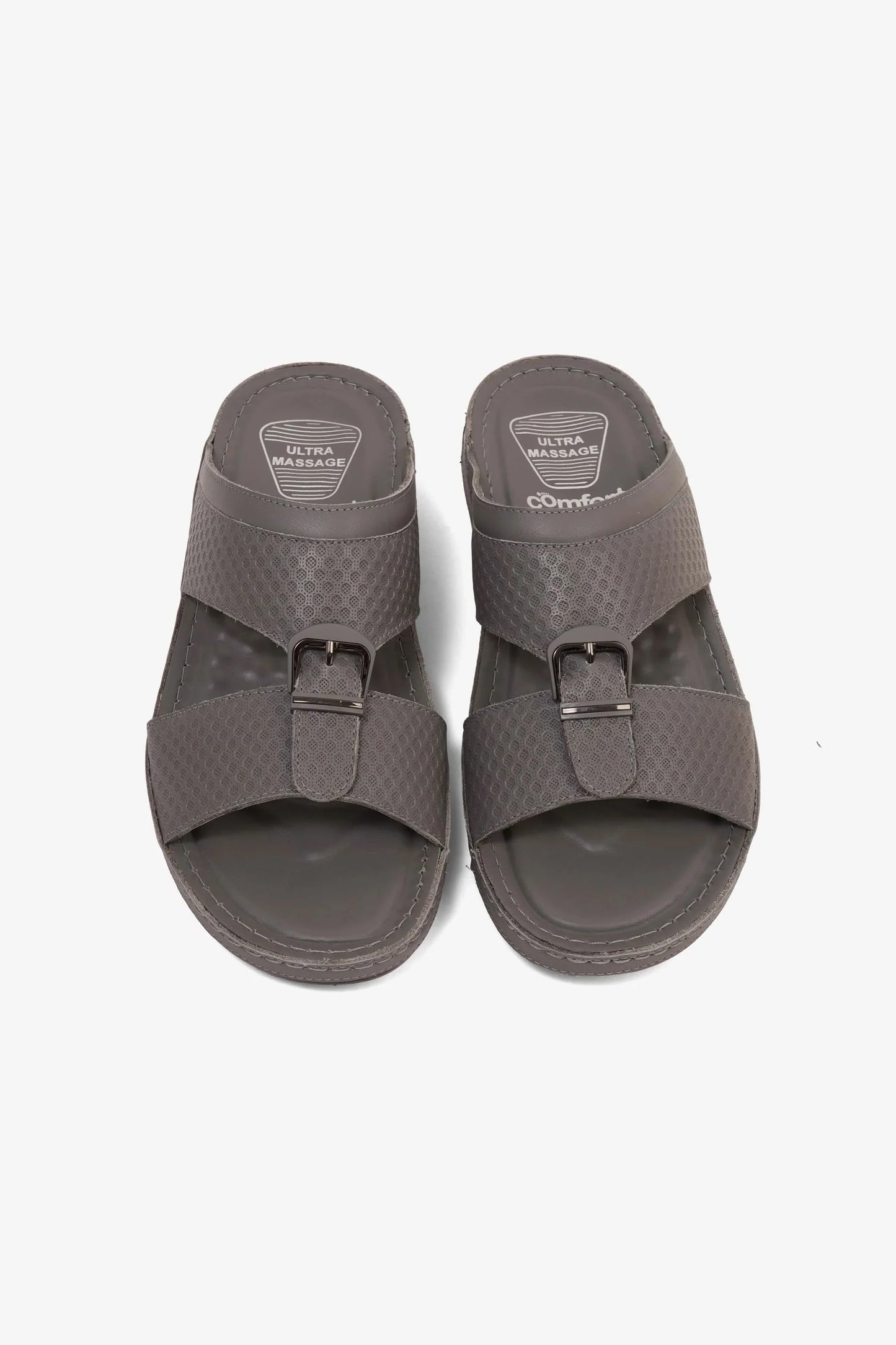 Comfort Plus Men's Ultra Comfort Trim Sandals Grey MSDCP7702