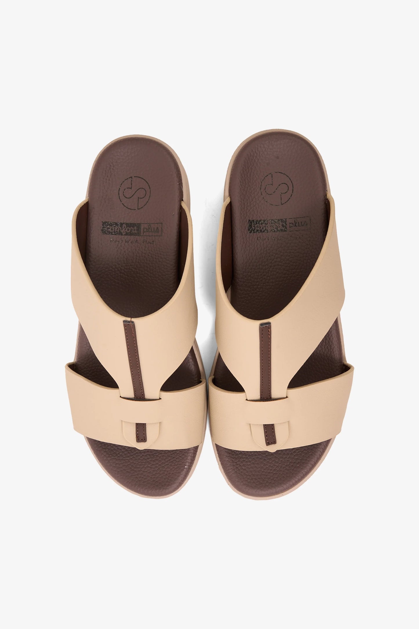 Comfort Plus Men's Glide Luxe Arabic Sandals Beige MSDGBCPRS103