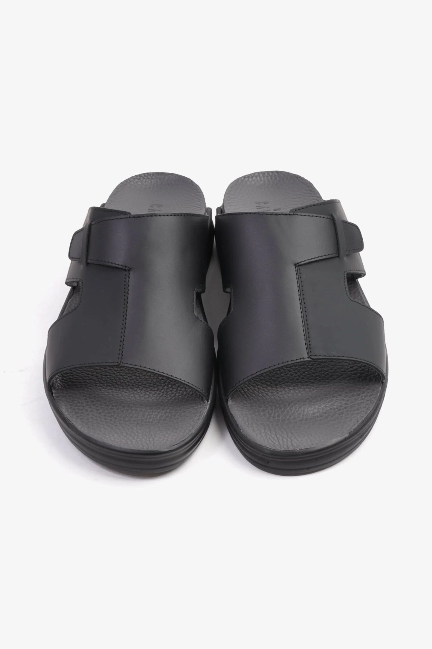 Cavalier Uomo Men's Arabic Buckle Straps Sandals Black MSDCVSUN509