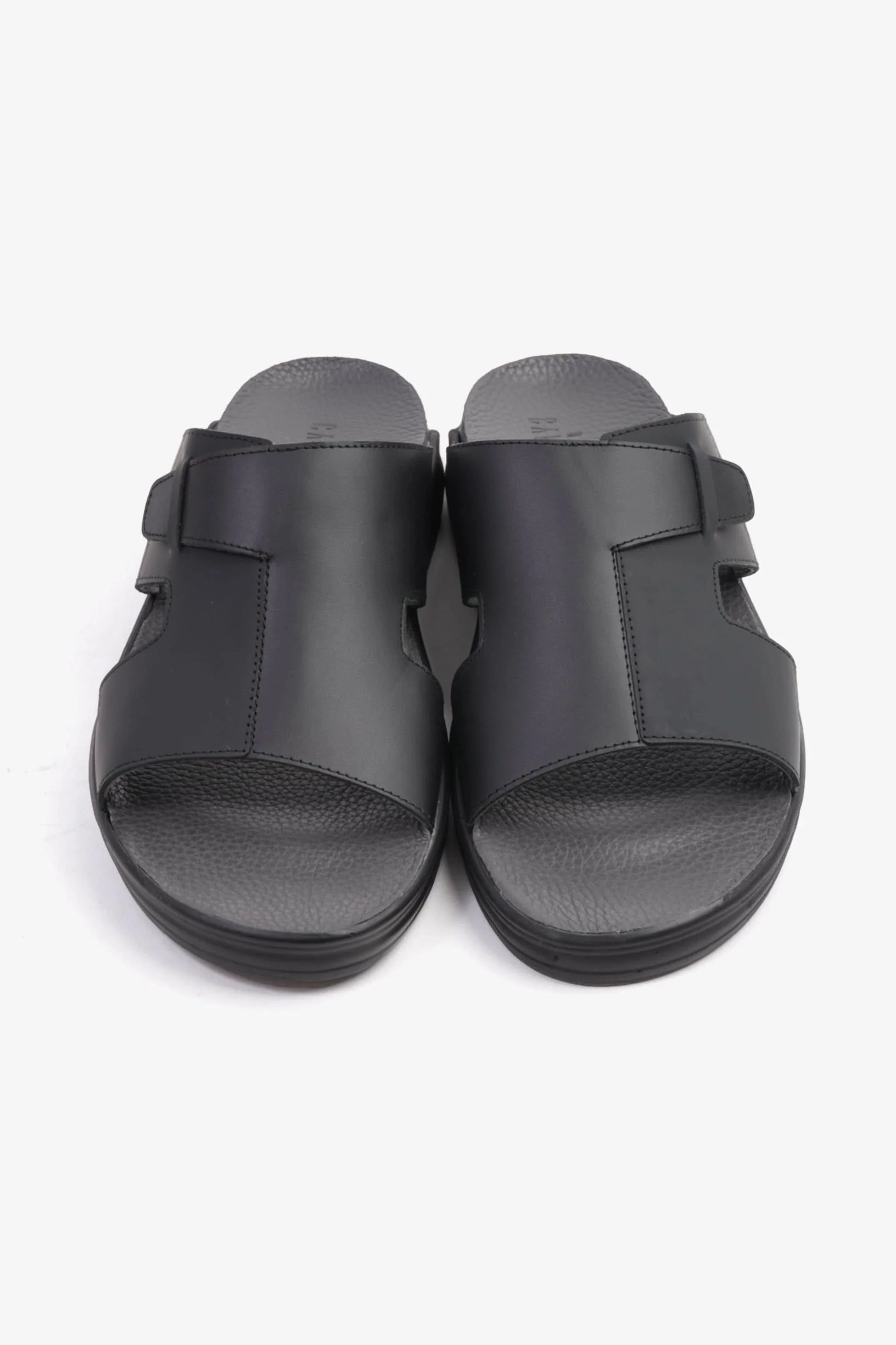 Cavalier Uomo Men's Arabic Buckle Straps Sandals Black MSDCVSUN509