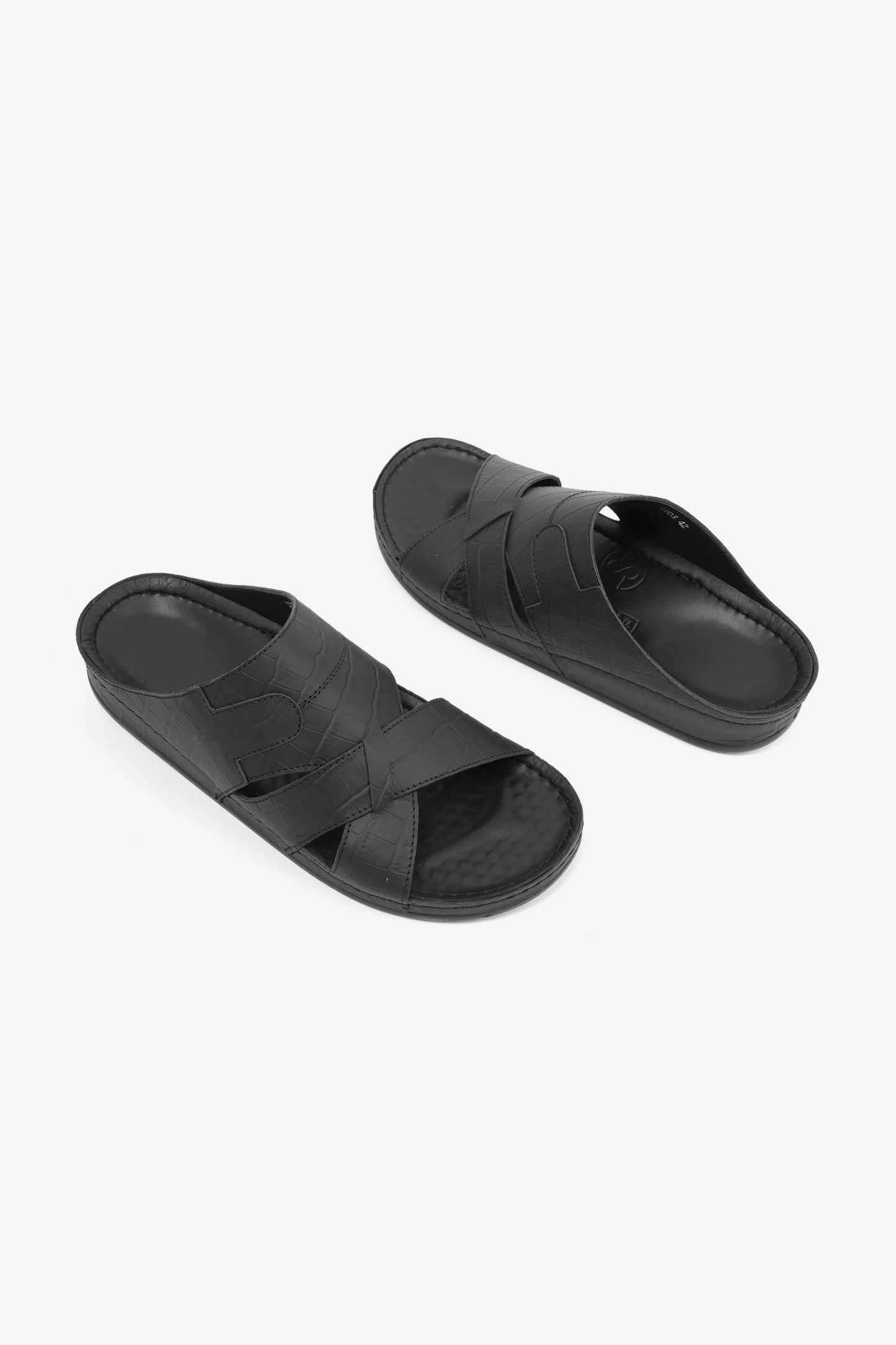 Comfort Plus Men's Arabic Sandals Black MSDCPAV03