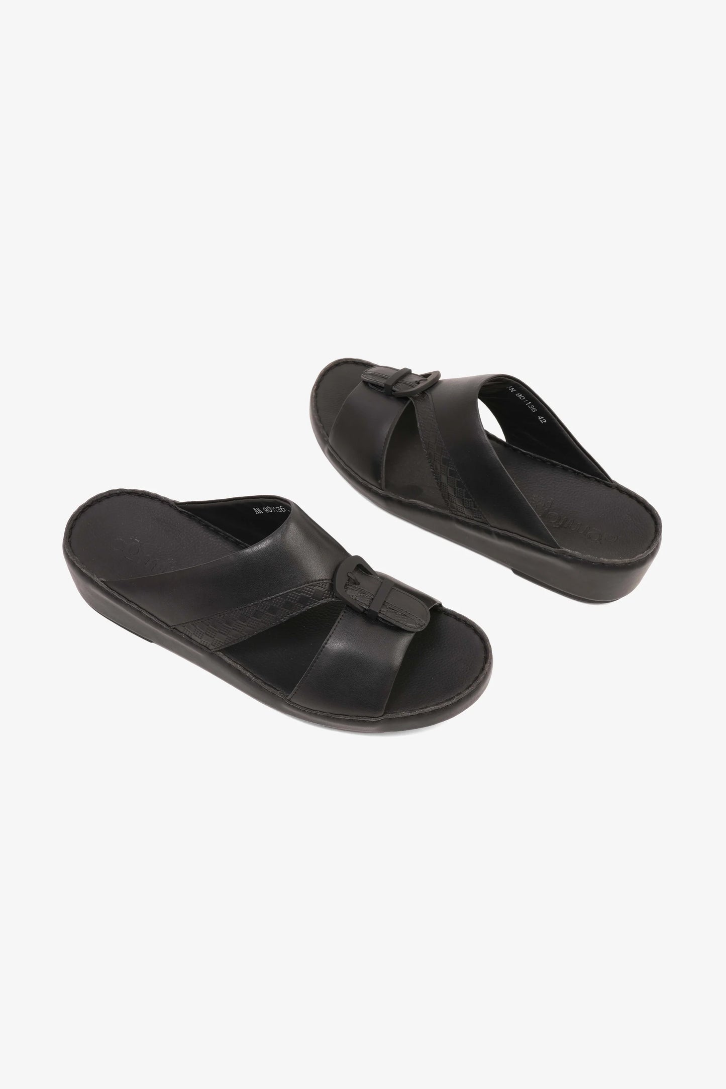 Comfort Plus Men's Traditional Style Sandals Black MSDCP901136