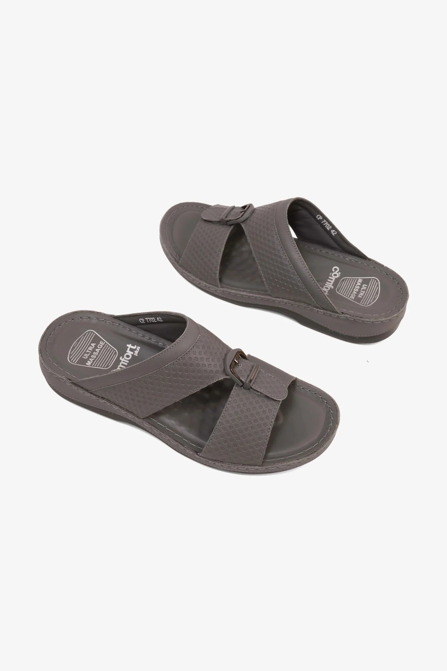 Comfort Plus Men's Ultra Comfort Trim Sandals Grey MSDCP7702