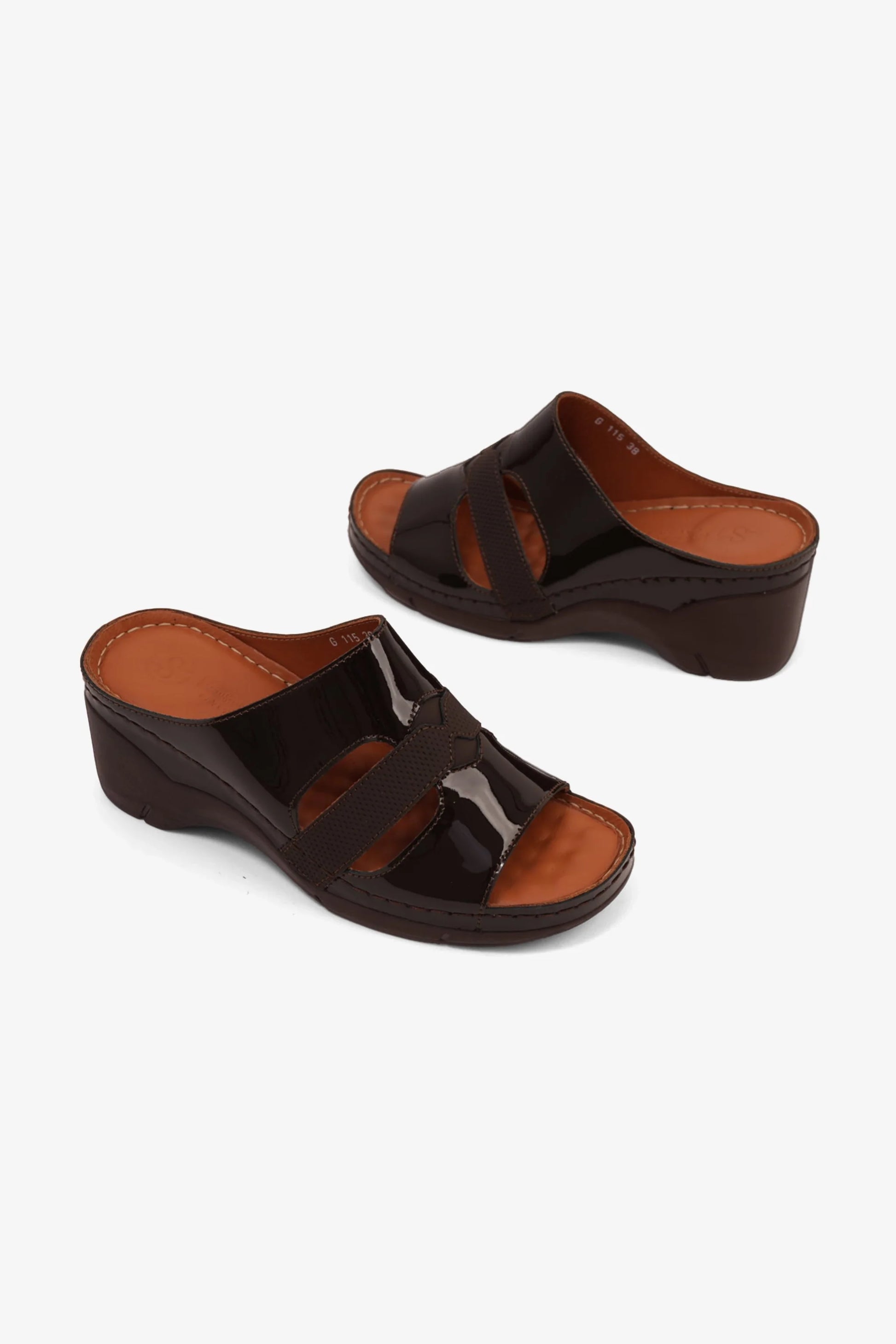 Comfort Plus Women's High Heel Arabic Sandals Brown GG115