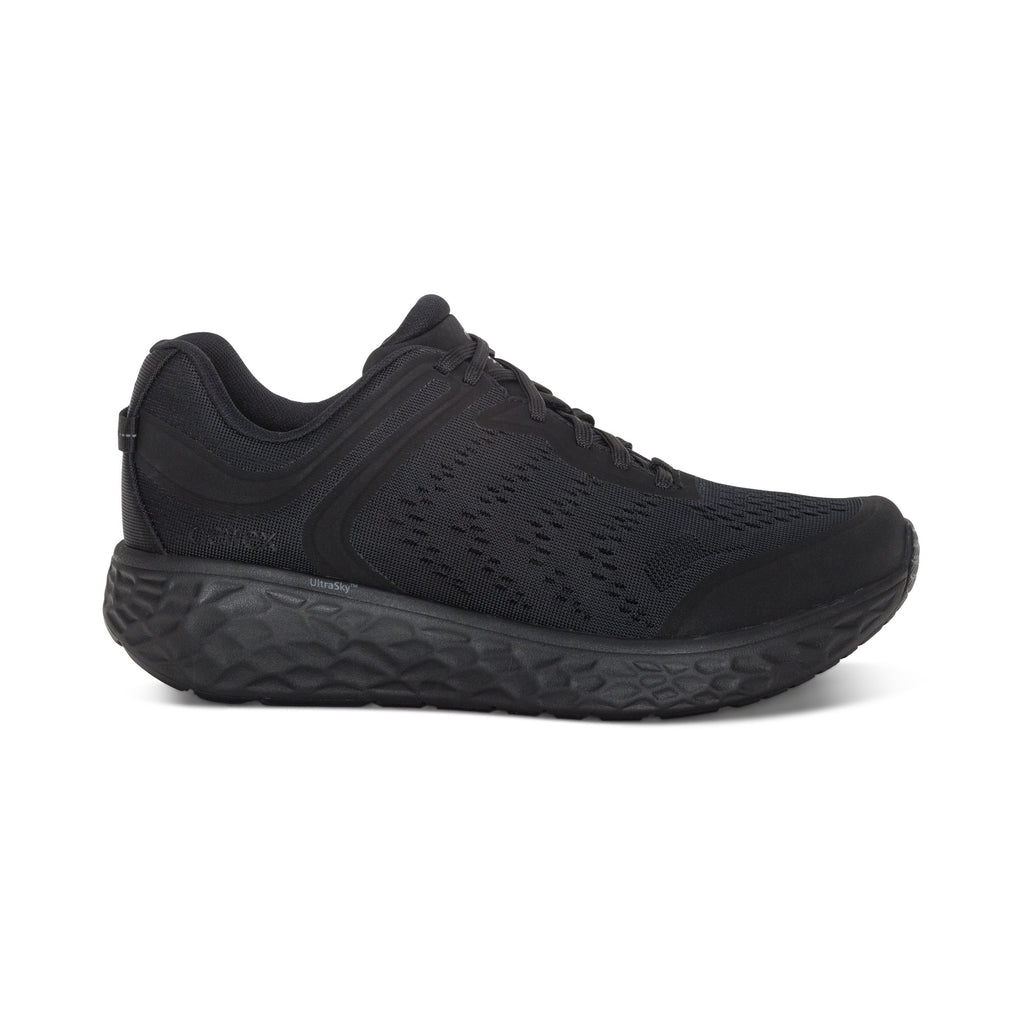 AETREX CHASE ARCH SUPPORT SNEAKERS BLACK/BLACK - Sole Therapy