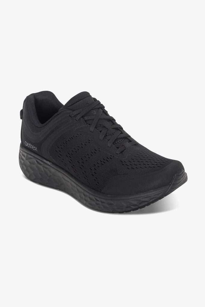 AETREX CHASE ARCH SUPPORT SNEAKERS BLACK/BLACK - Sole Therapy