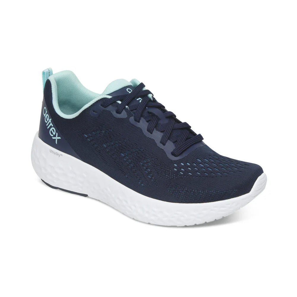 AETREX DANICA LACE UP NAVY LADIES SPORTS SHOES NAVY AP105W - Sole Therapy