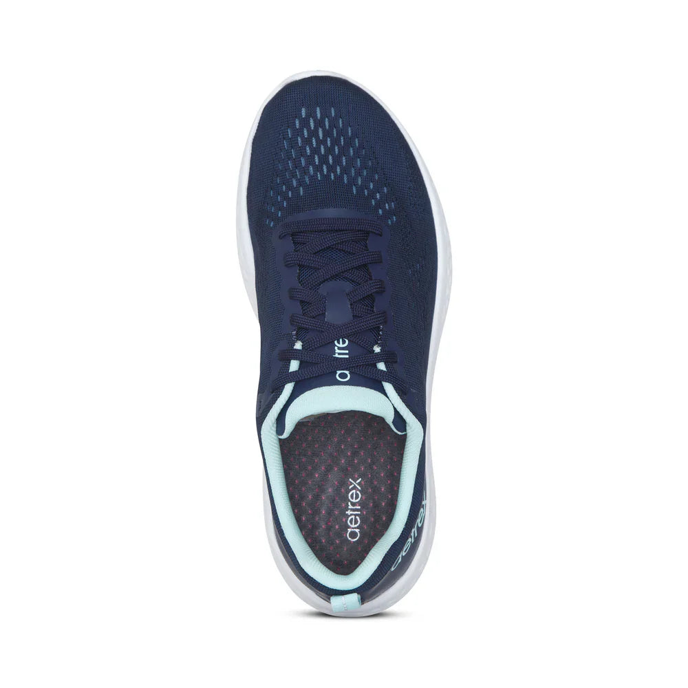 AETREX DANICA LACE UP NAVY LADIES SPORTS SHOES NAVY AP105W - Sole Therapy