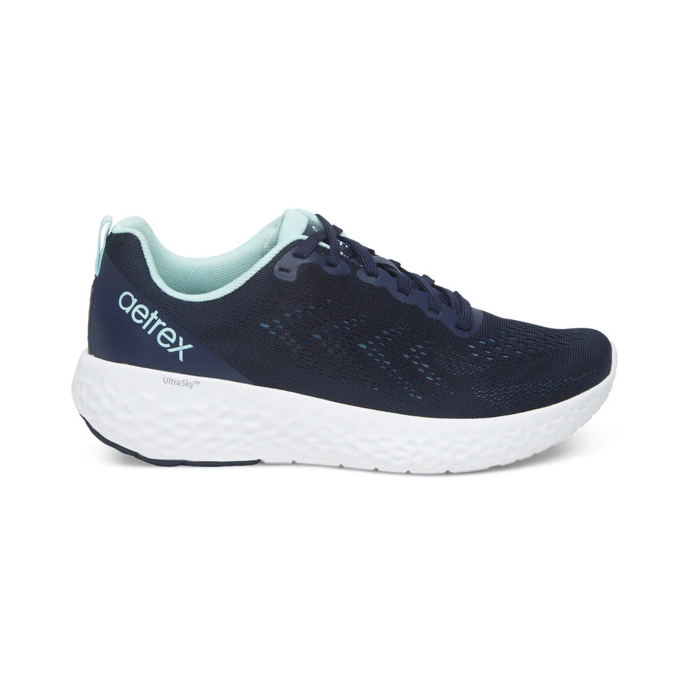 AETREX DANICA LACE UP NAVY LADIES SPORTS SHOES NAVY - Sole Therapy