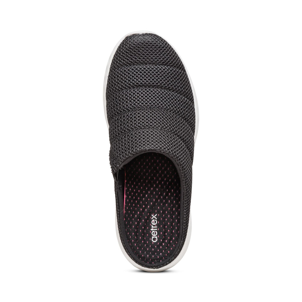 AETREX HARLEY CLOGS SHOES  BLACK - Sole Therapy