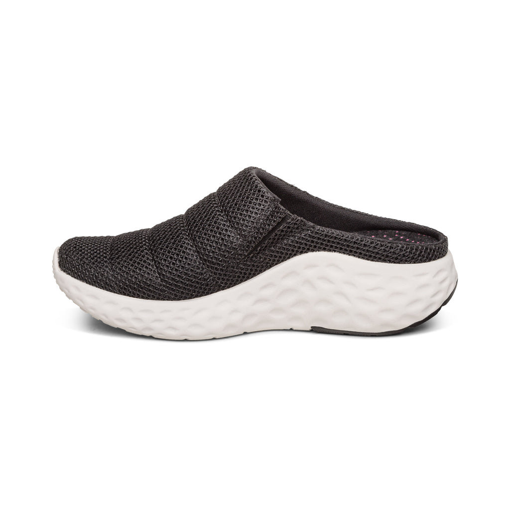 AETREX HARLEY CLOGS SHOES  BLACK - Sole Therapy