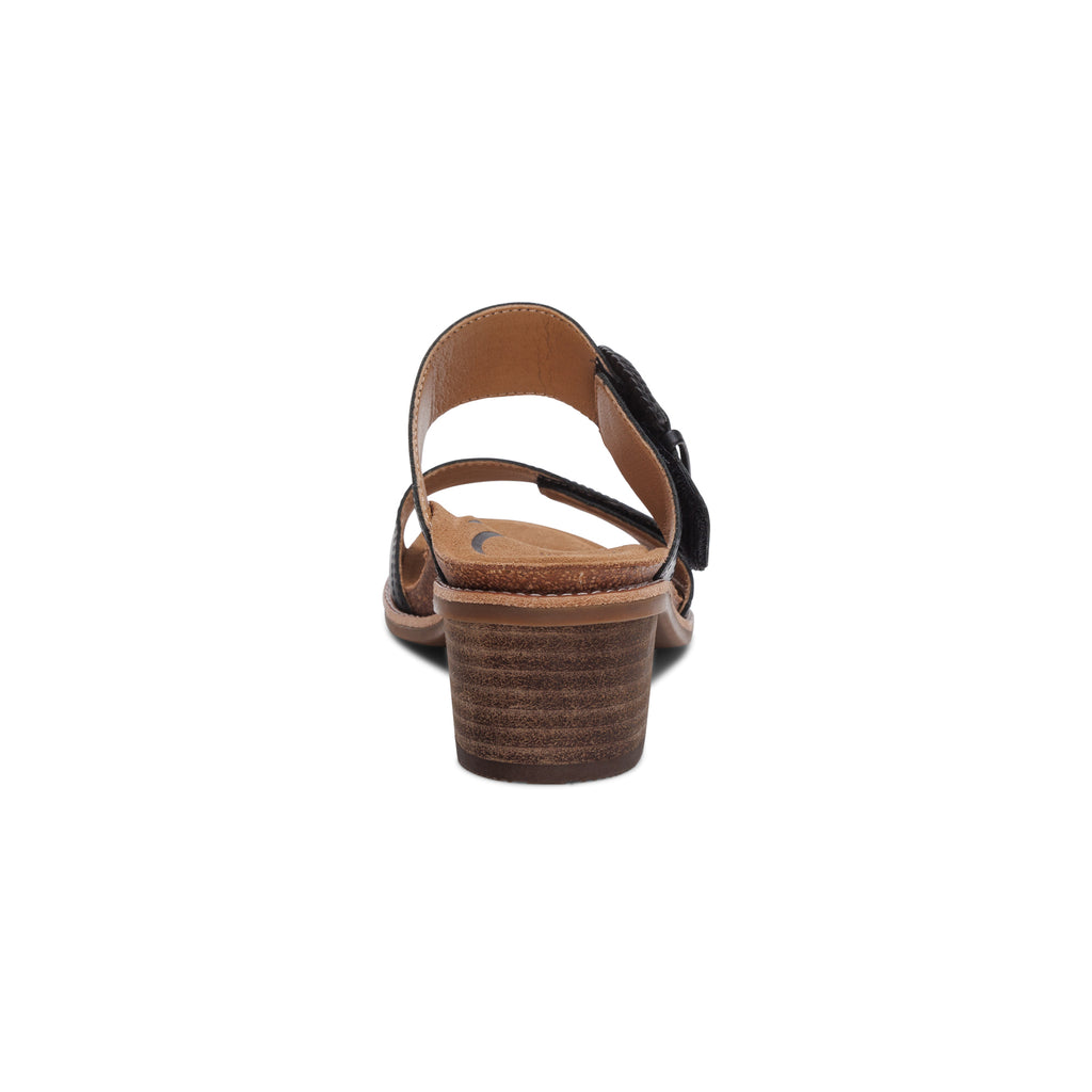AETREX TATIANA BLOCK WEDGE  BLACK - Sole Therapy