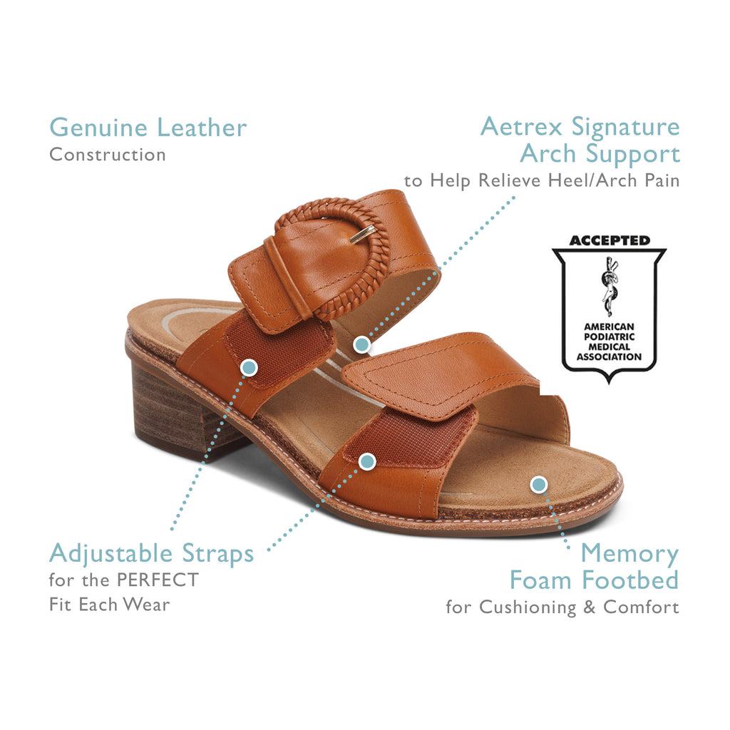 AETREX TATIANA BLOCK WEDGE  IVORY - Sole Therapy
