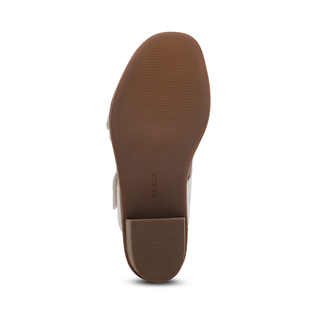AETREX TATIANA BLOCK WEDGE  IVORY - Sole Therapy