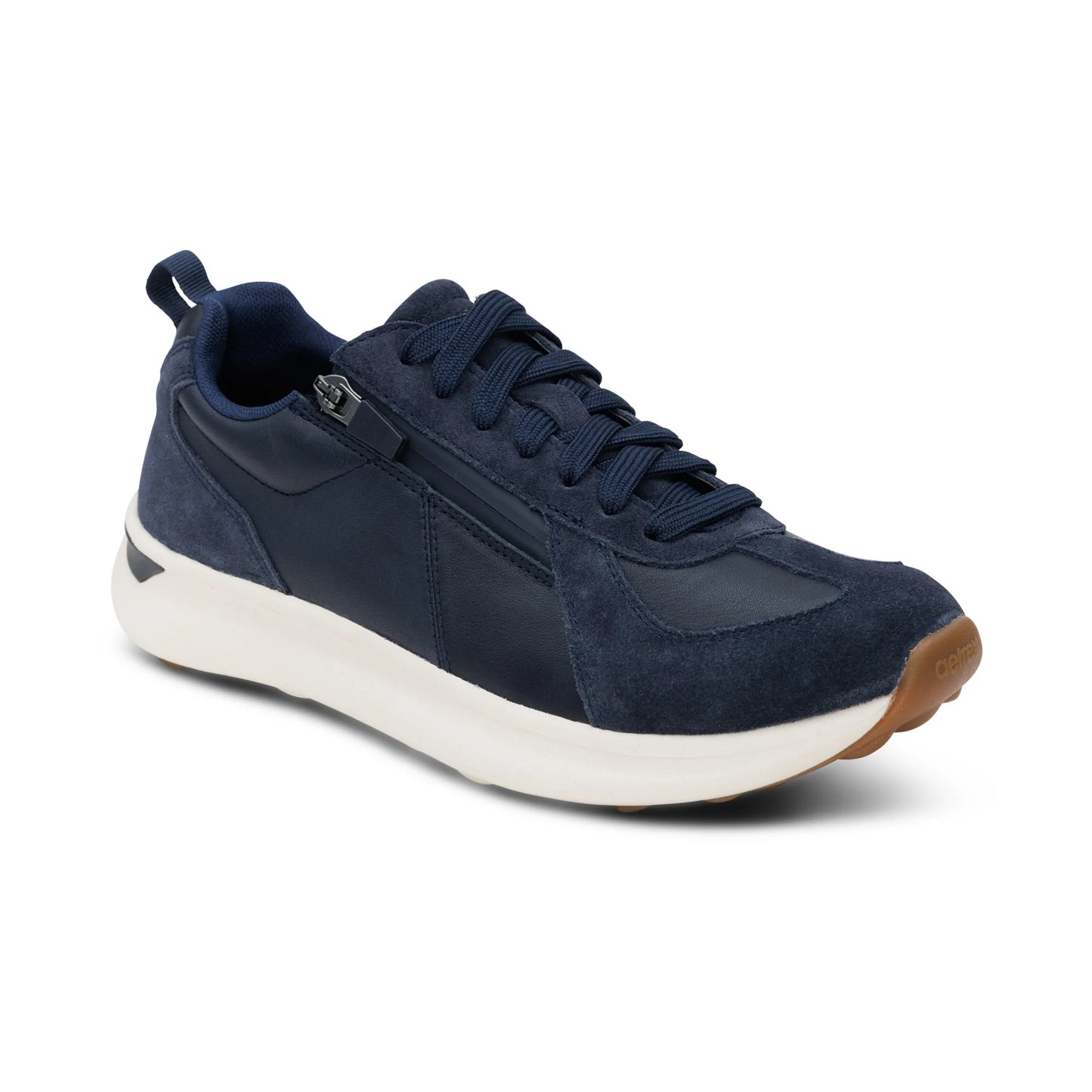 AETREX WOMEN'S ELISE  LACE UP SNEAKERS NAVY - Sole Therapy