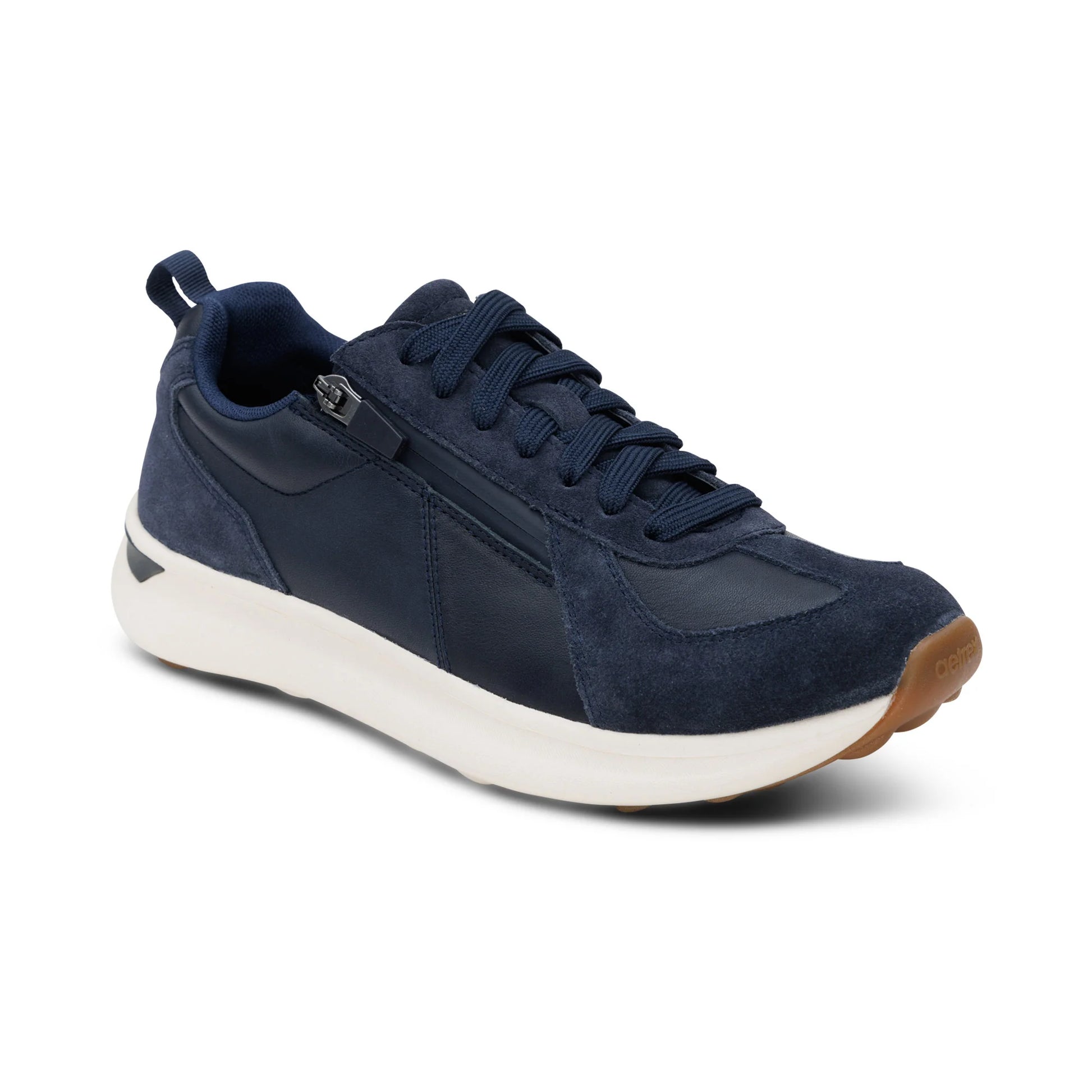 AETREX WOMEN'S ELISE  LACE UP SNEAKERS NAVY - Sole Therapy
