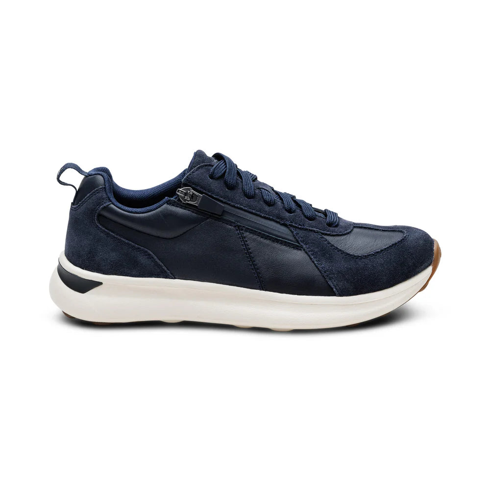 AETREX WOMEN'S ELISE  LACE UP SNEAKERS NAVY - Sole Therapy