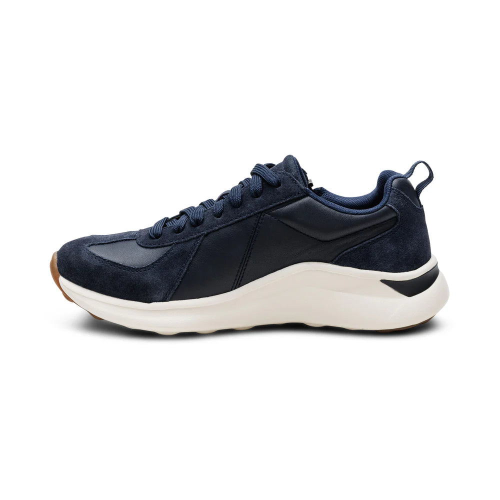 AETREX WOMEN'S ELISE  LACE UP SNEAKERS NAVY - Sole Therapy