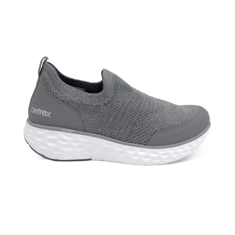 AETREX WOMENS DASH SPORTS SHOES -GREY - Sole Therapy