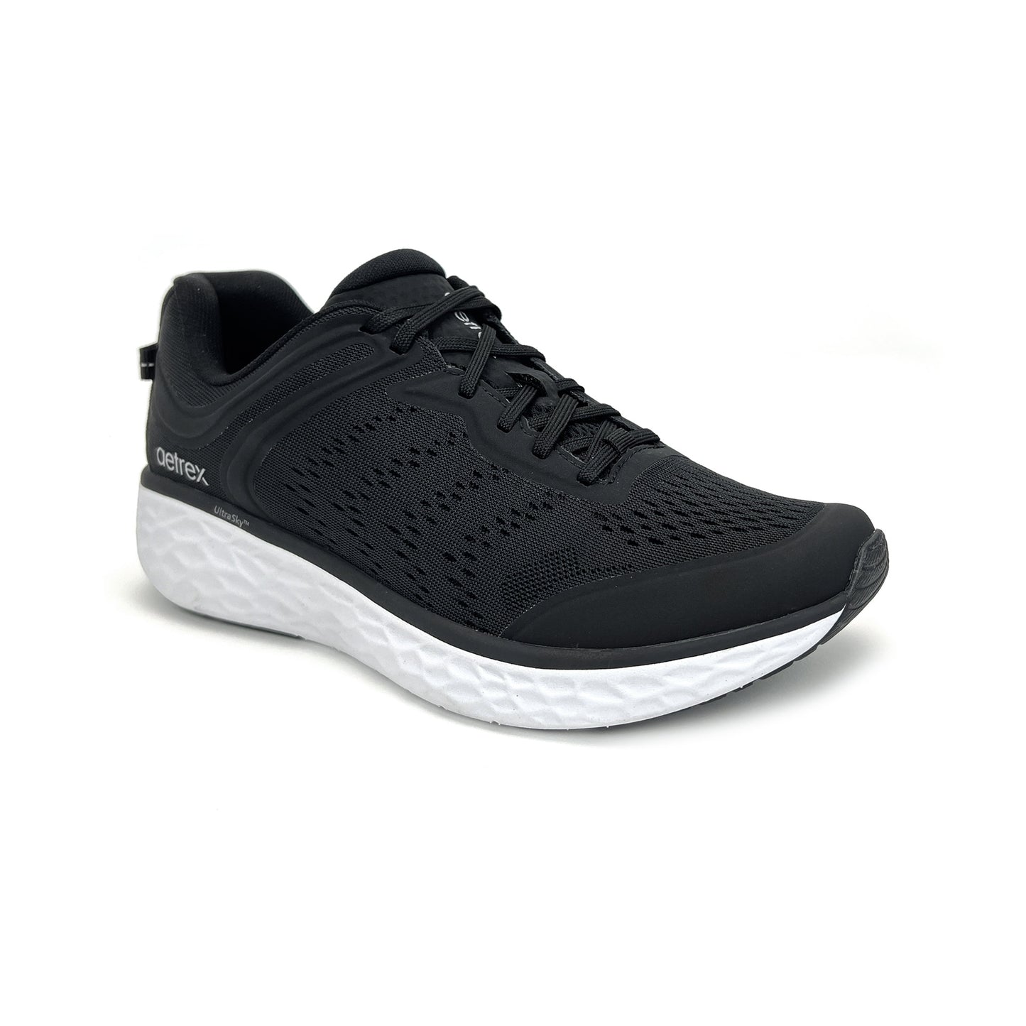 AETREX CHASE ARCH SUPPORT SNEAKERS BLACK/WHITE