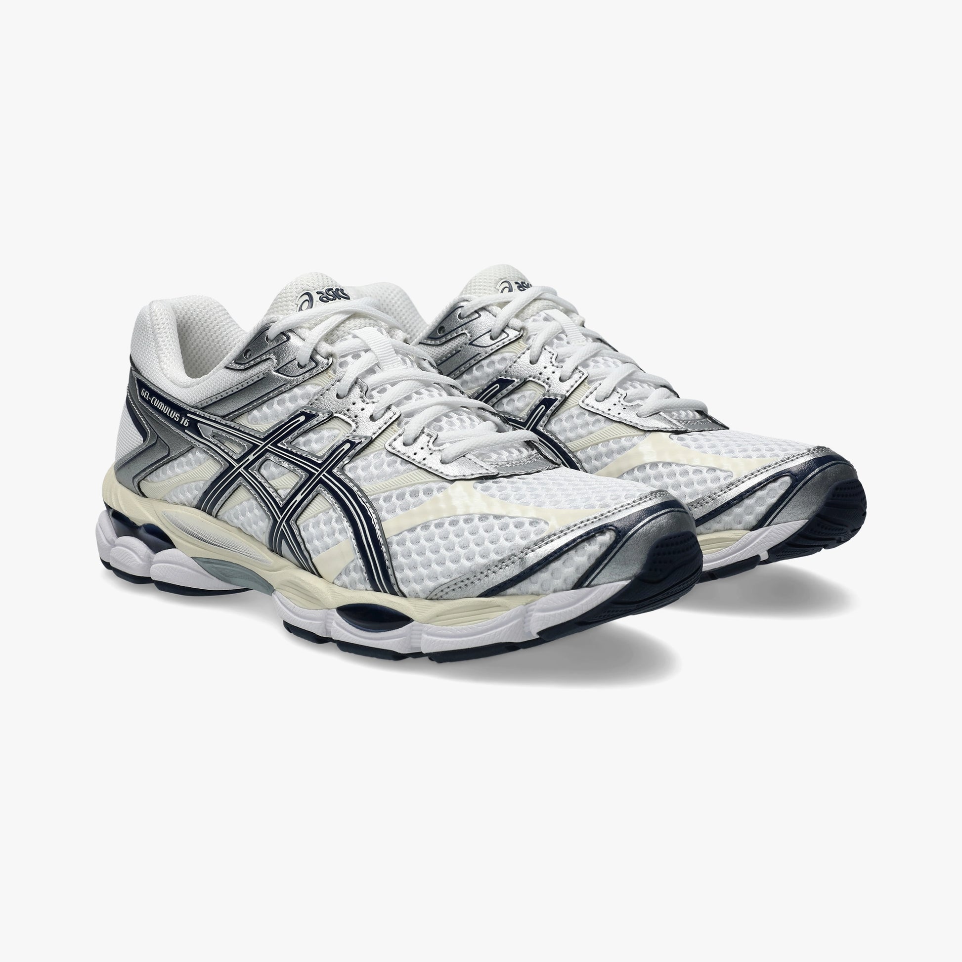 ASICS MEN SHOES GEL CUMULUS 16 WHITE/MIDNIGHT - Sole Therapy