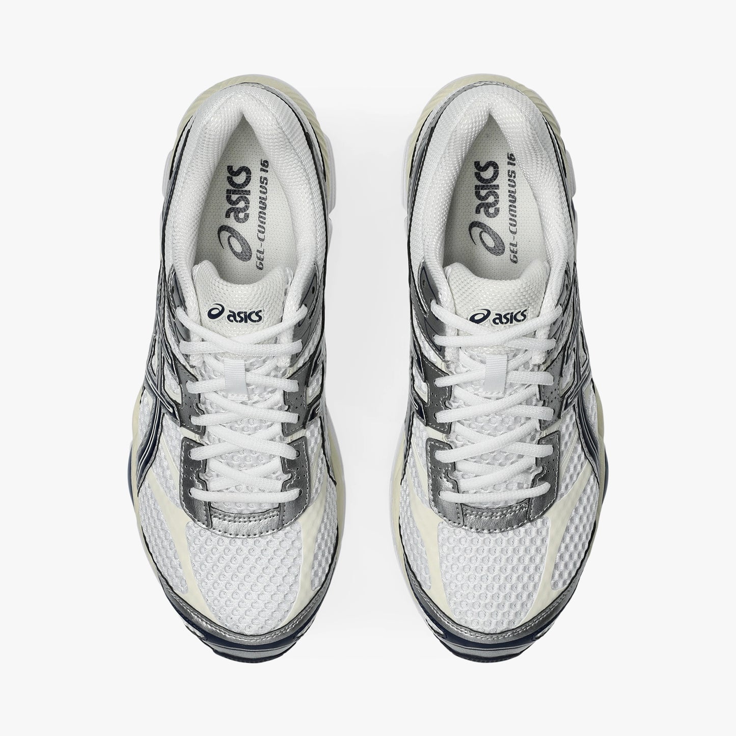 ASICS MEN SHOES GEL CUMULUS 16 WHITE/MIDNIGHT - Sole Therapy