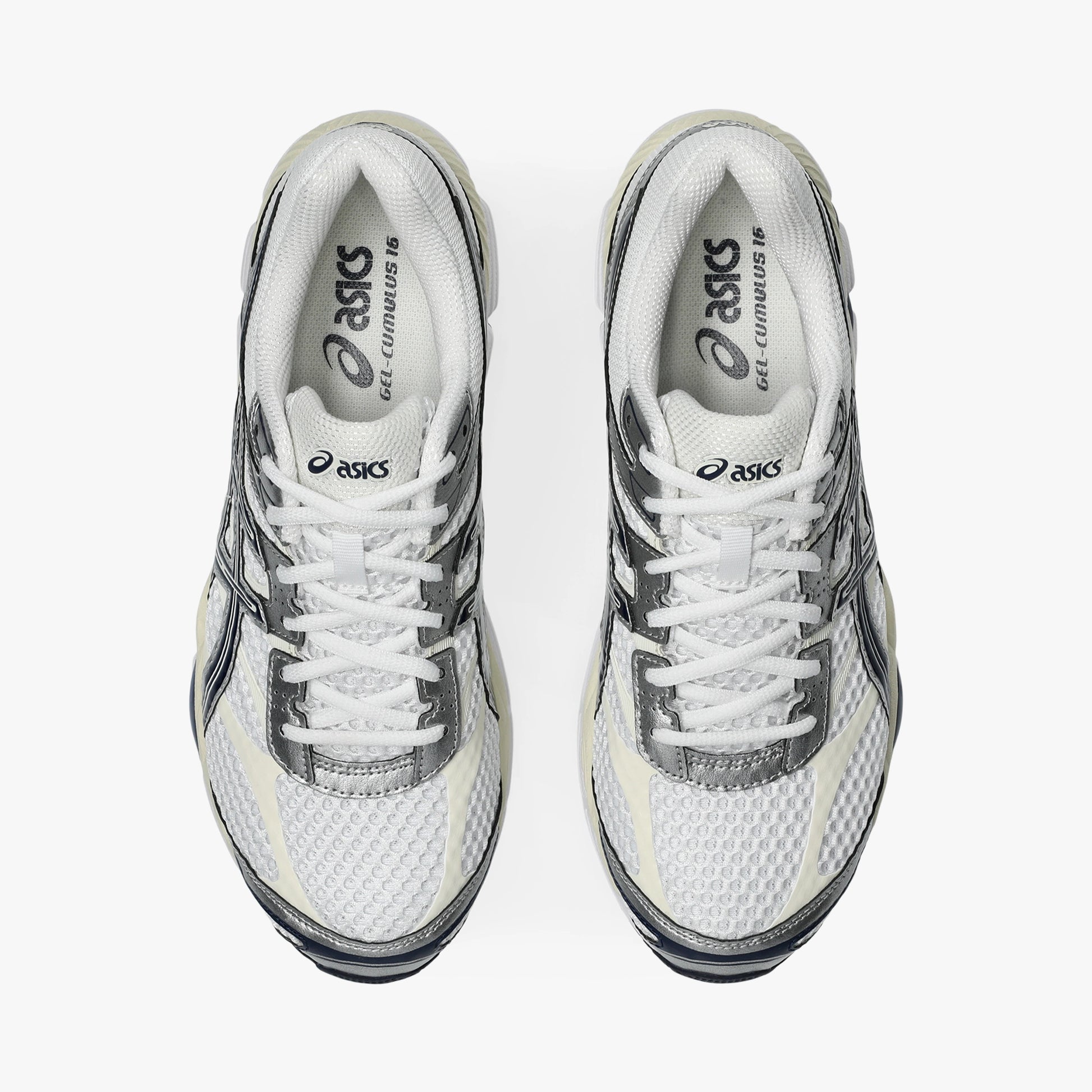 ASICS MEN SHOES GEL CUMULUS 16 WHITE/MIDNIGHT - Sole Therapy