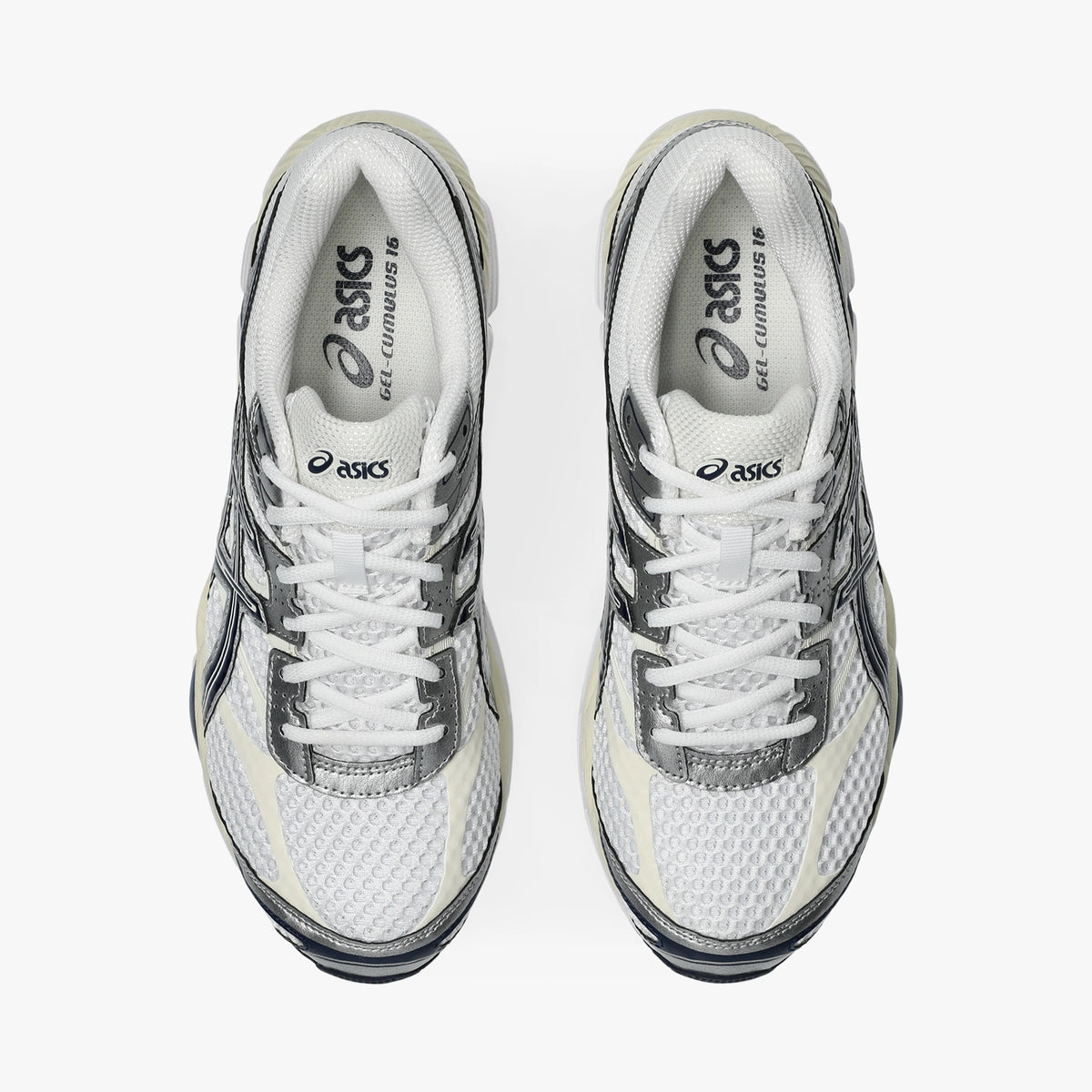 ASICS MEN SHOES GEL CUMULUS 16 WHITE/MIDNIGHT - Sole Therapy