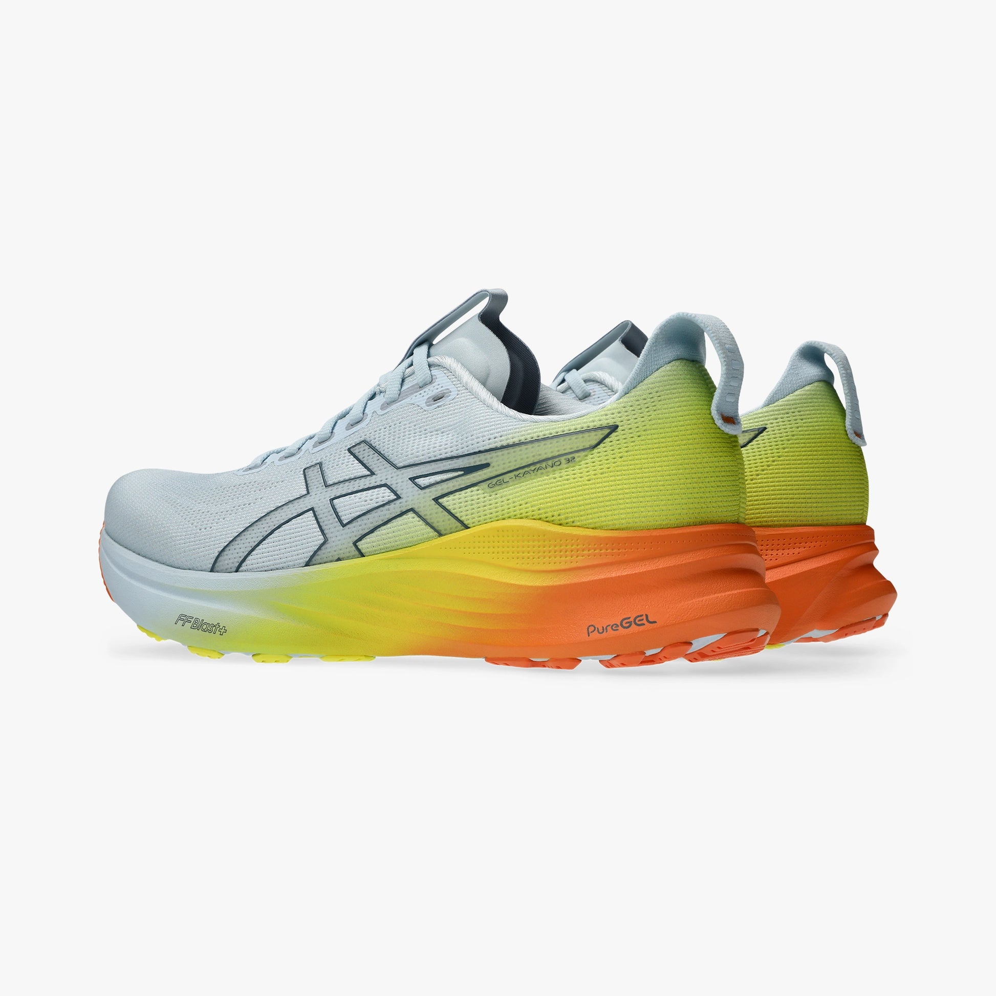 ASICS MEN SHOES GEL KAYANO 32 SKY/LEMON SPARK - Sole Therapy
