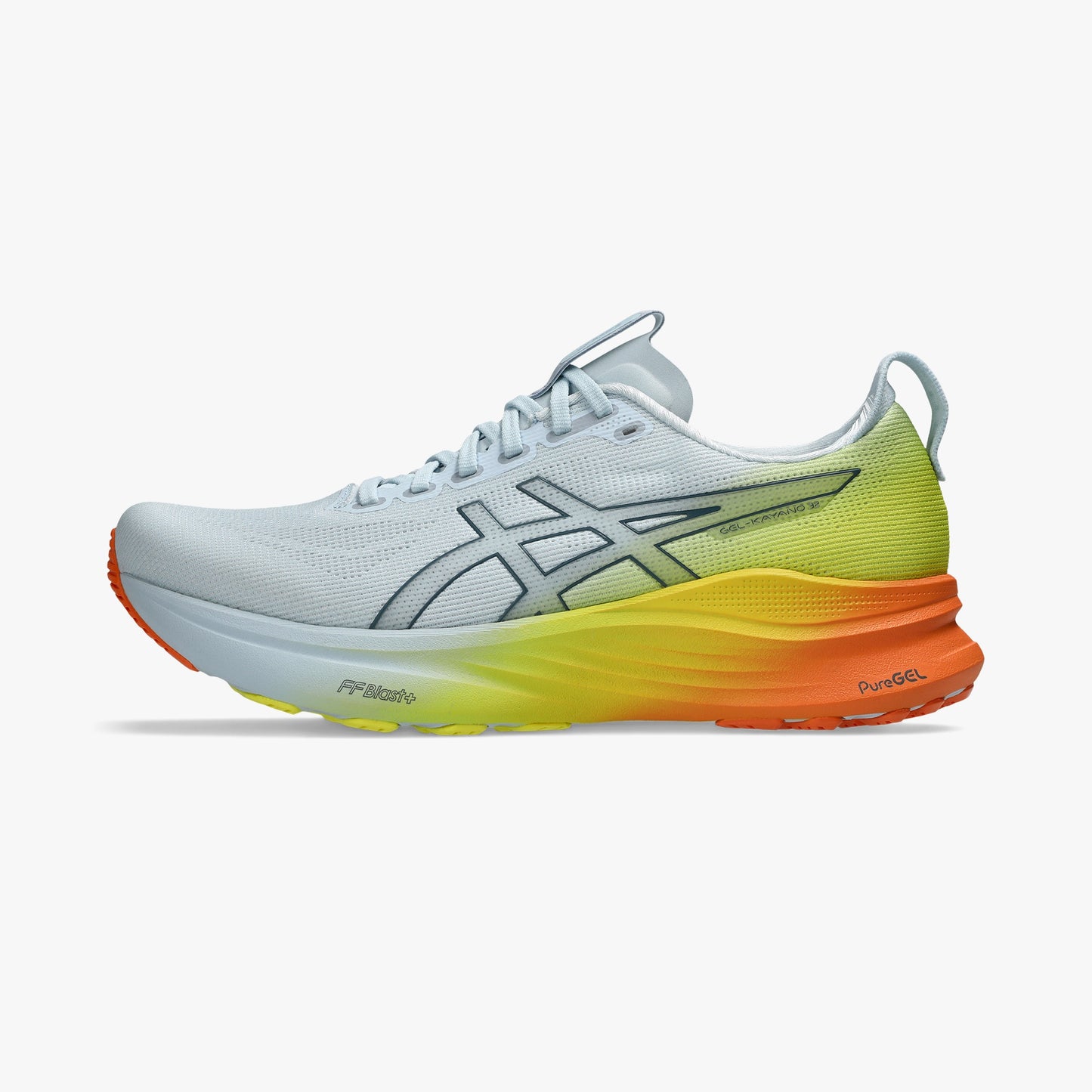ASICS MEN SHOES GEL KAYANO 32 SKY/LEMON SPARK - Sole Therapy