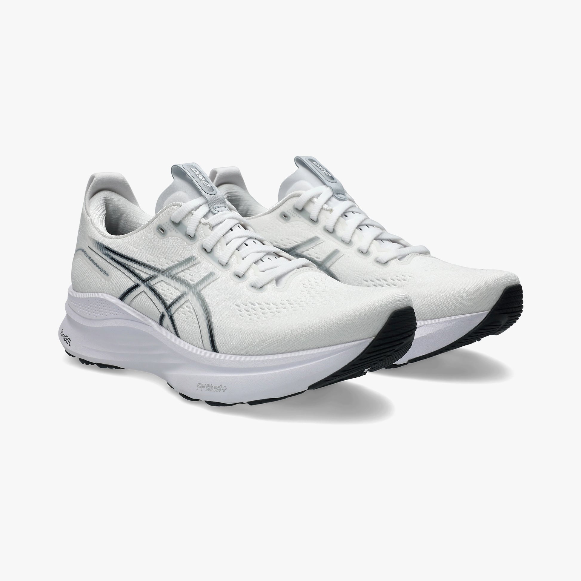 ASICS MEN SHOES GEL KAYANO 32 WHITE/PURE SILVER - Sole Therapy