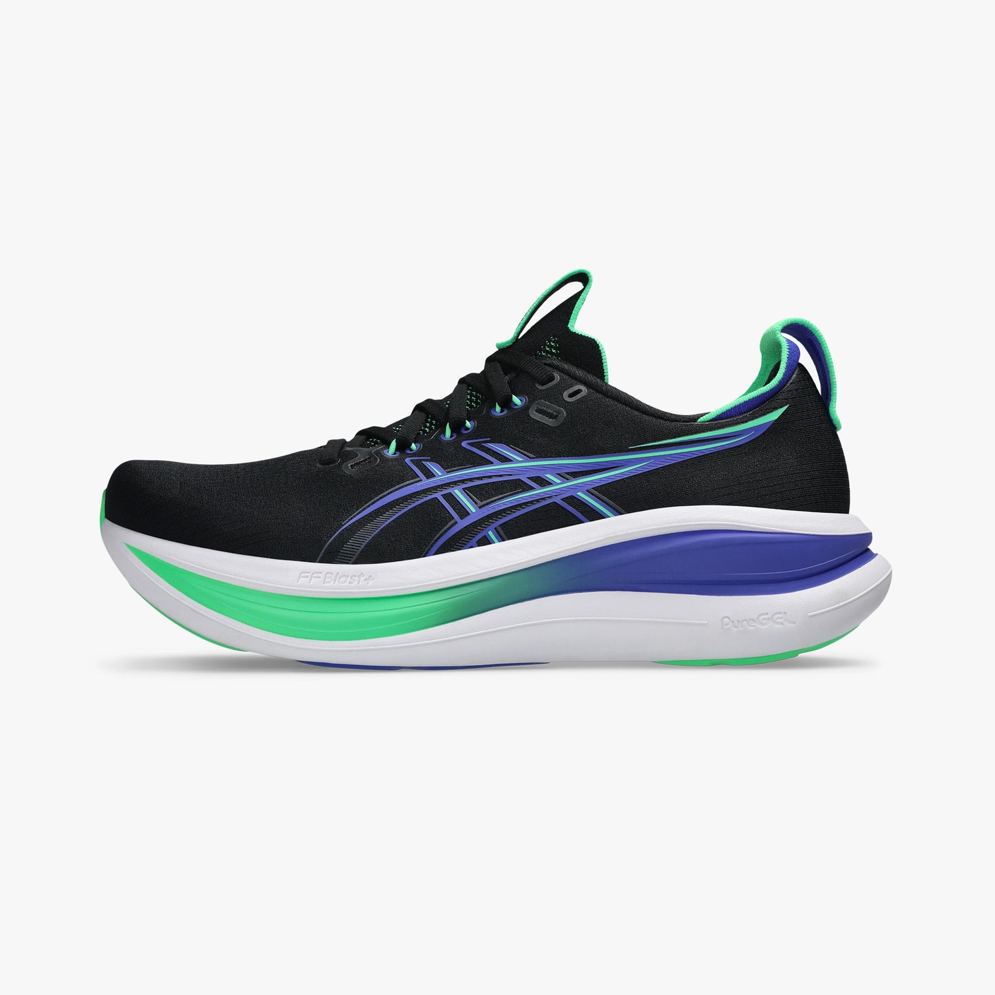 ASICS MEN SHOES GEL NIMBUS 28 BLACK/COBALT BURST - Sole Therapy