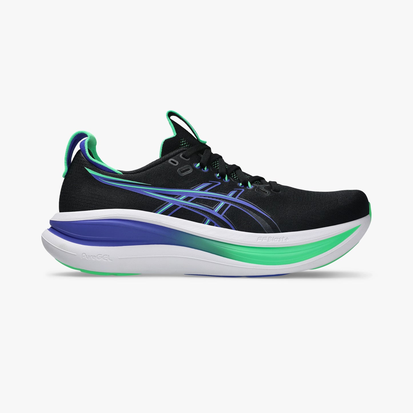 ASICS MEN SHOES GEL NIMBUS 28 BLACK/COBALT BURST - Sole Therapy