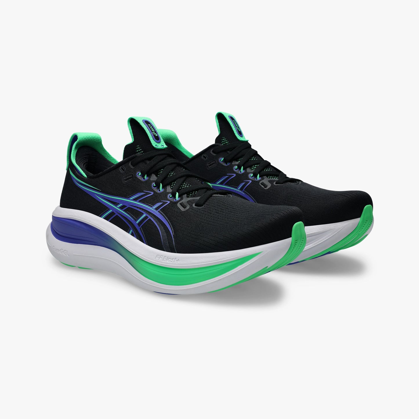 ASICS MEN SHOES GEL NIMBUS 28 BLACK/COBALT BURST - Sole Therapy