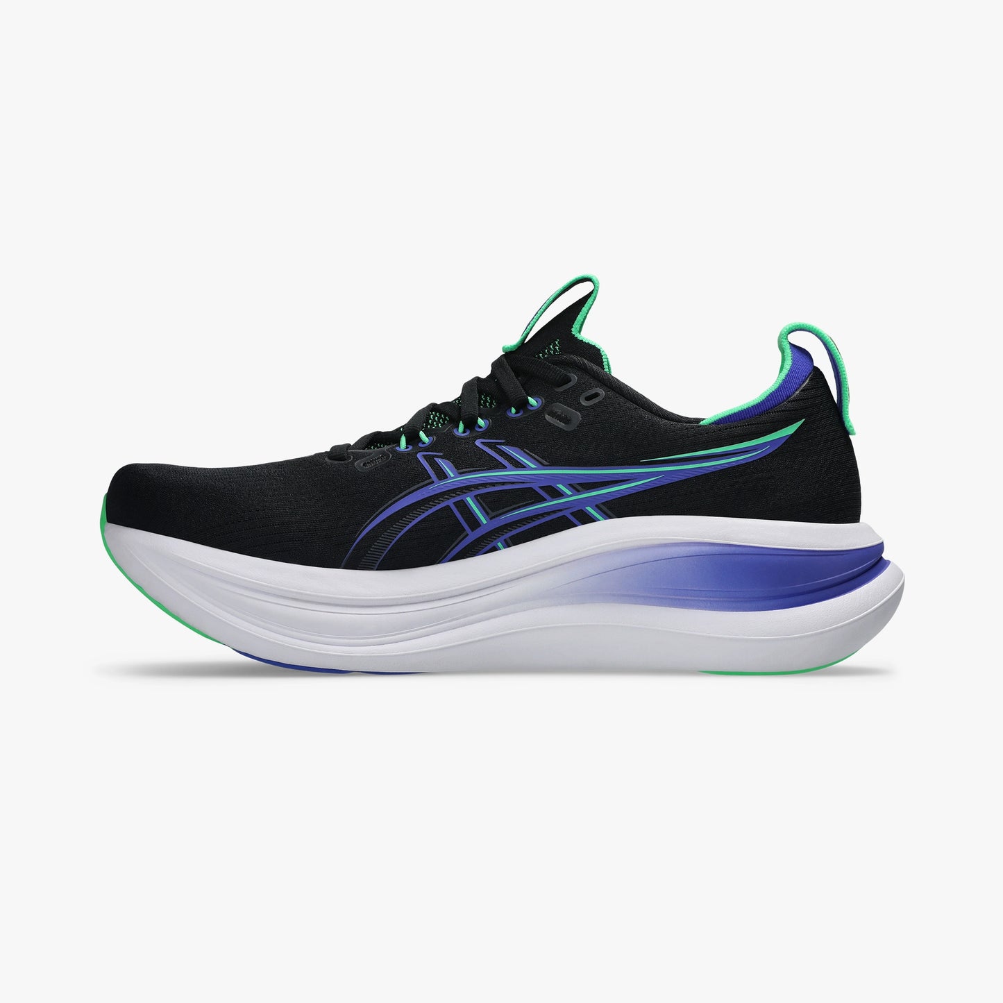 ASICS MEN SHOES GEL NIMBUS 28 BLACK/COBALT BURST - Sole Therapy