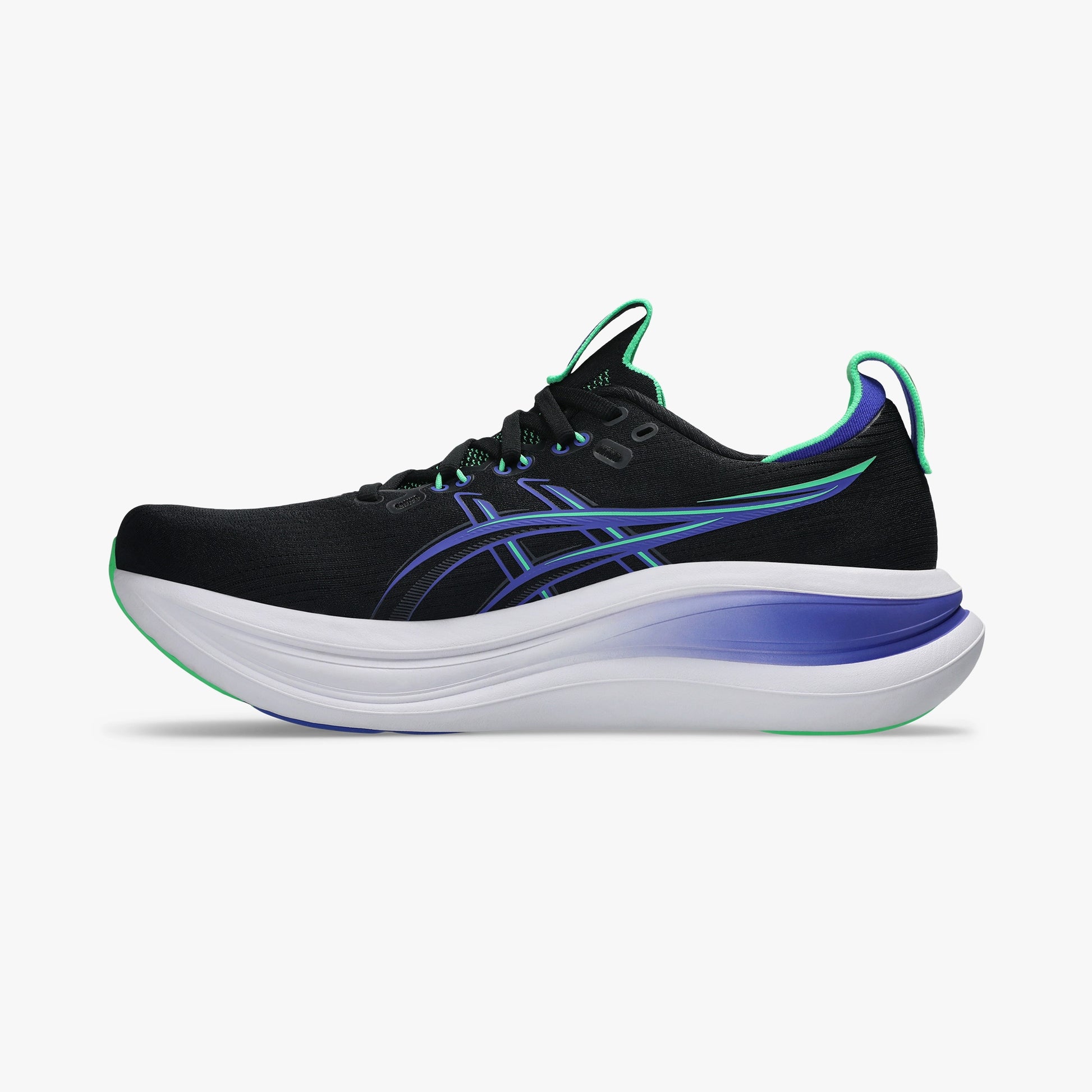 ASICS MEN SHOES GEL NIMBUS 28 BLACK/COBALT BURST - Sole Therapy