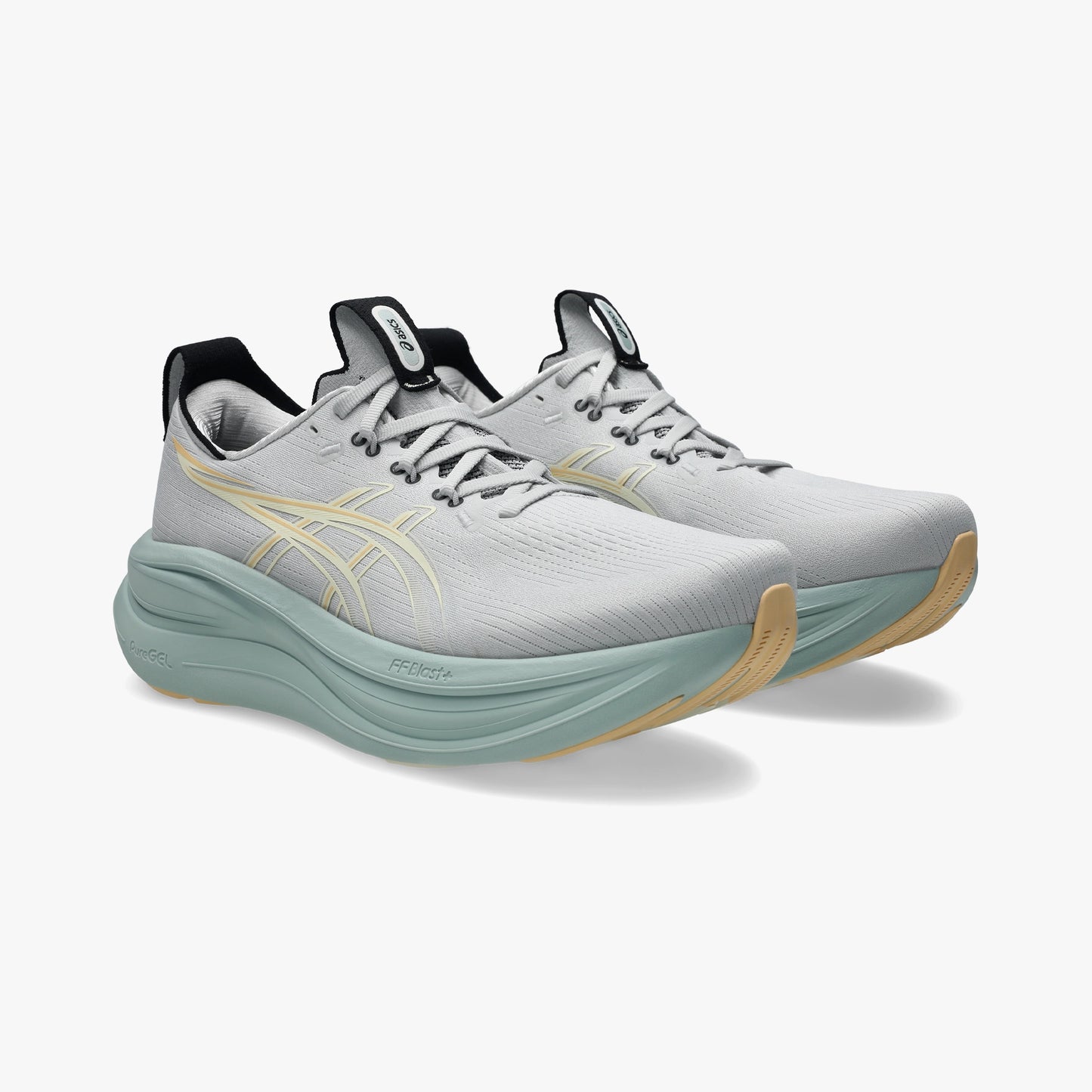 ASICS MEN SHOES GEL NIMBUS 28 CLOUD GREY/CREAM - Sole Therapy