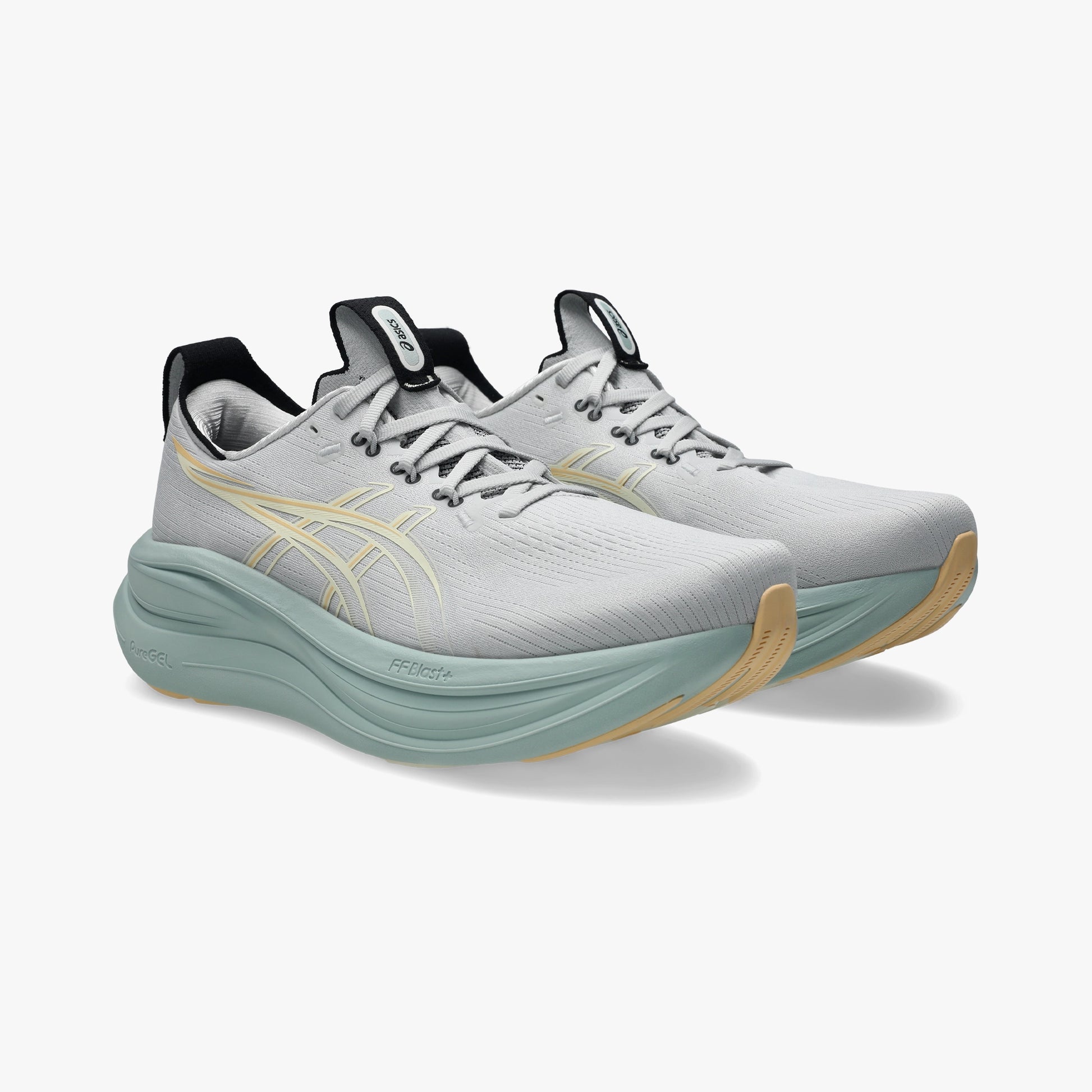 ASICS MEN SHOES GEL NIMBUS 28 CLOUD GREY/CREAM - Sole Therapy