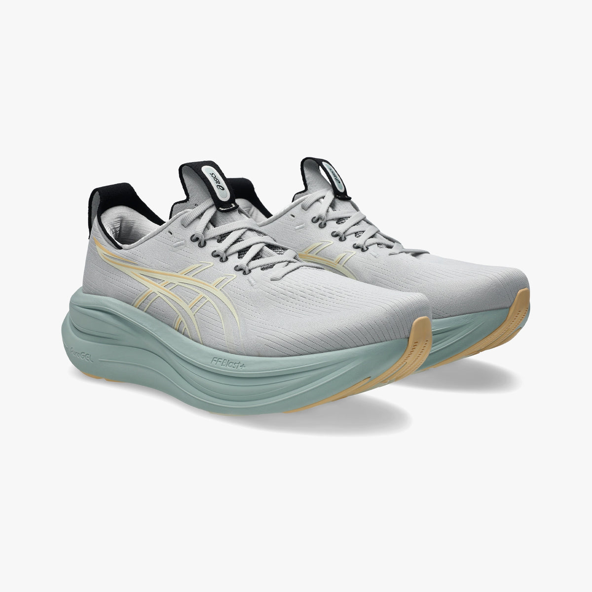 ASICS MEN SHOES GEL NIMBUS 28 CLOUD GREY/CREAM - Sole Therapy