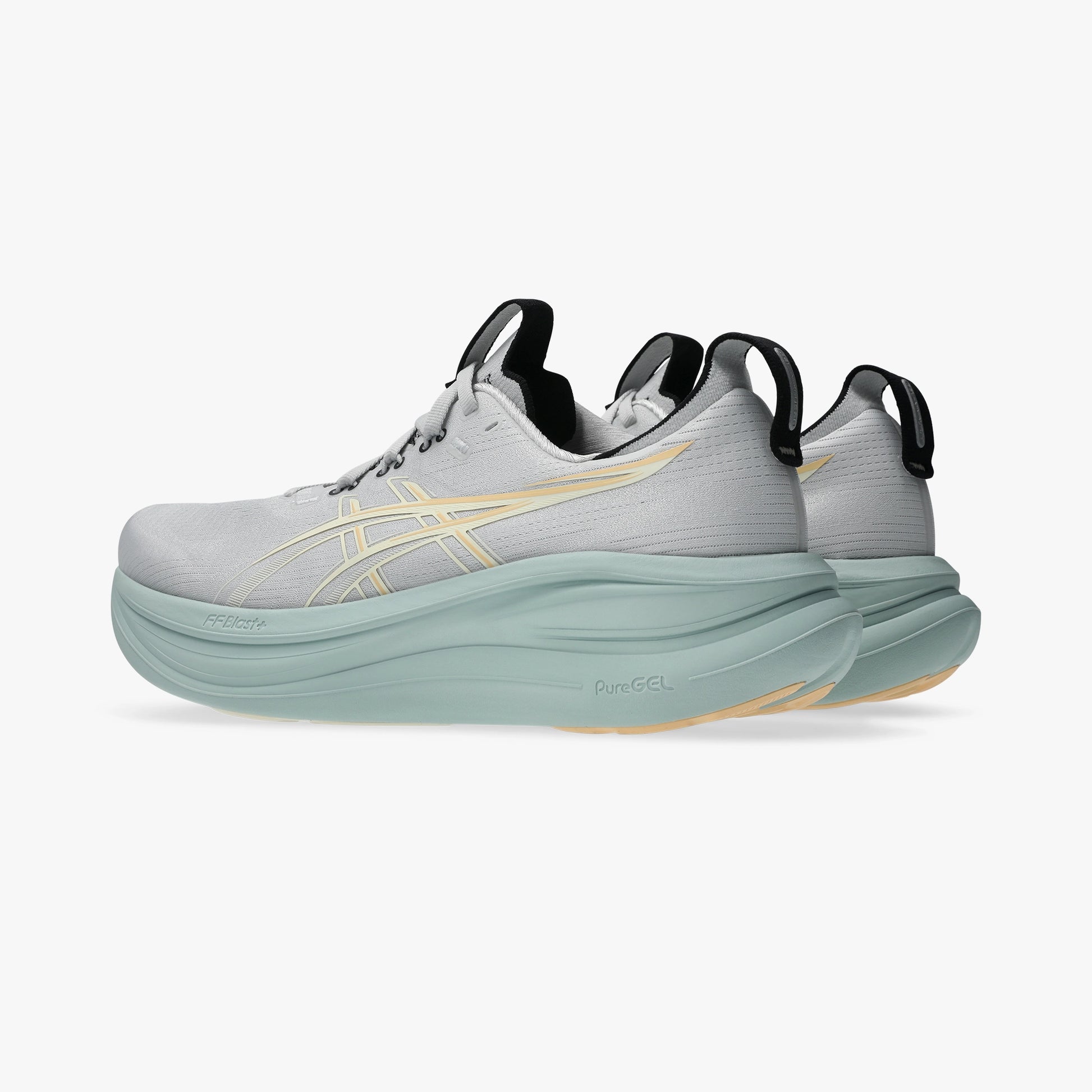 ASICS MEN SHOES GEL NIMBUS 28 CLOUD GREY/CREAM - Sole Therapy