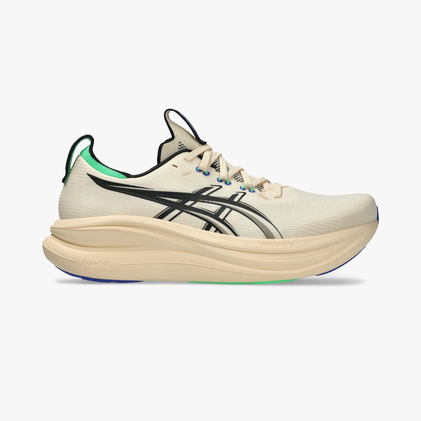 ASICS MEN SHOES GEL NIMBUS 28 SEASHELL/BLACK - Sole Therapy